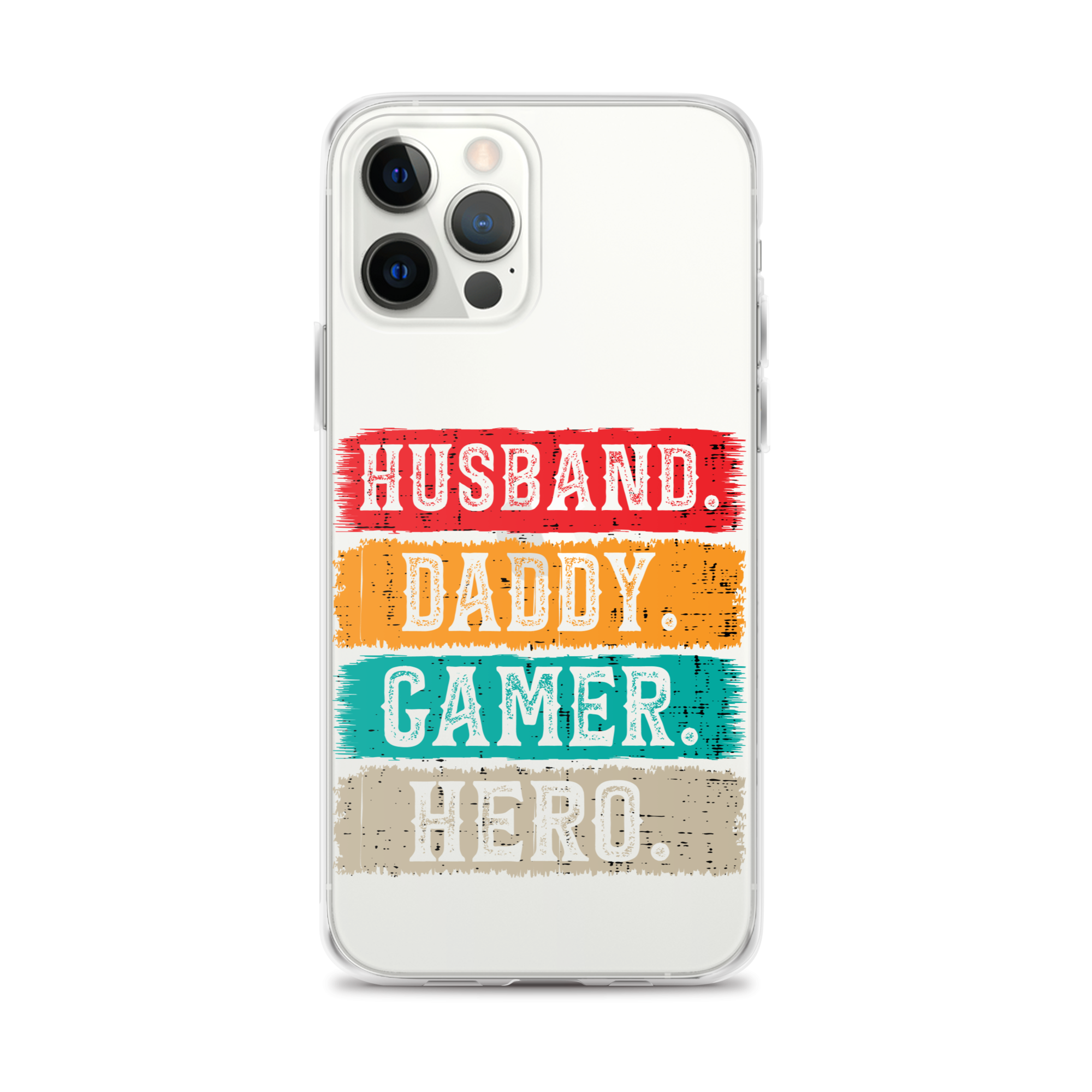 Husband, Daddy, Gamer, Hero Clear Case for iPhone®