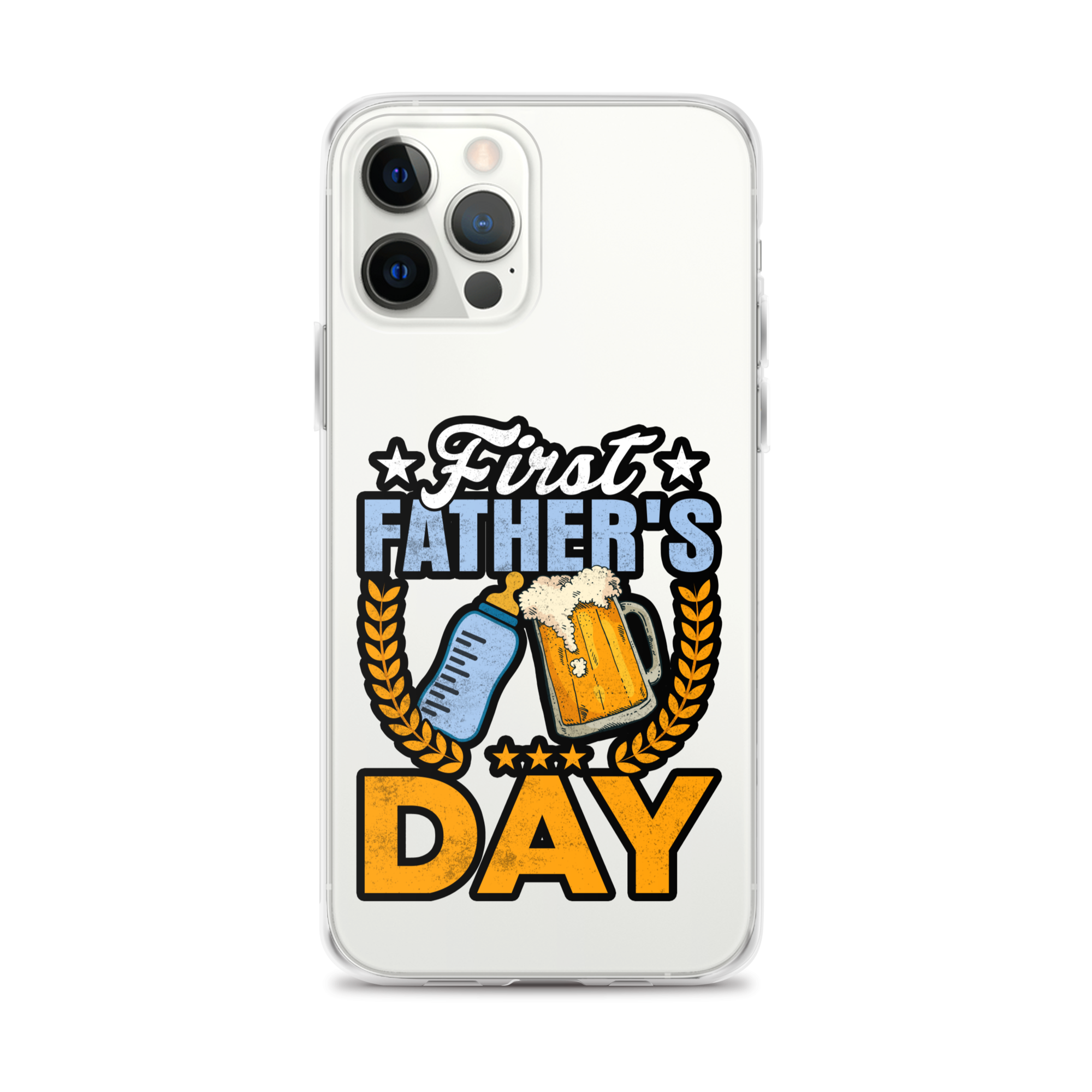 Father's First Day Clear Case for iPhone®