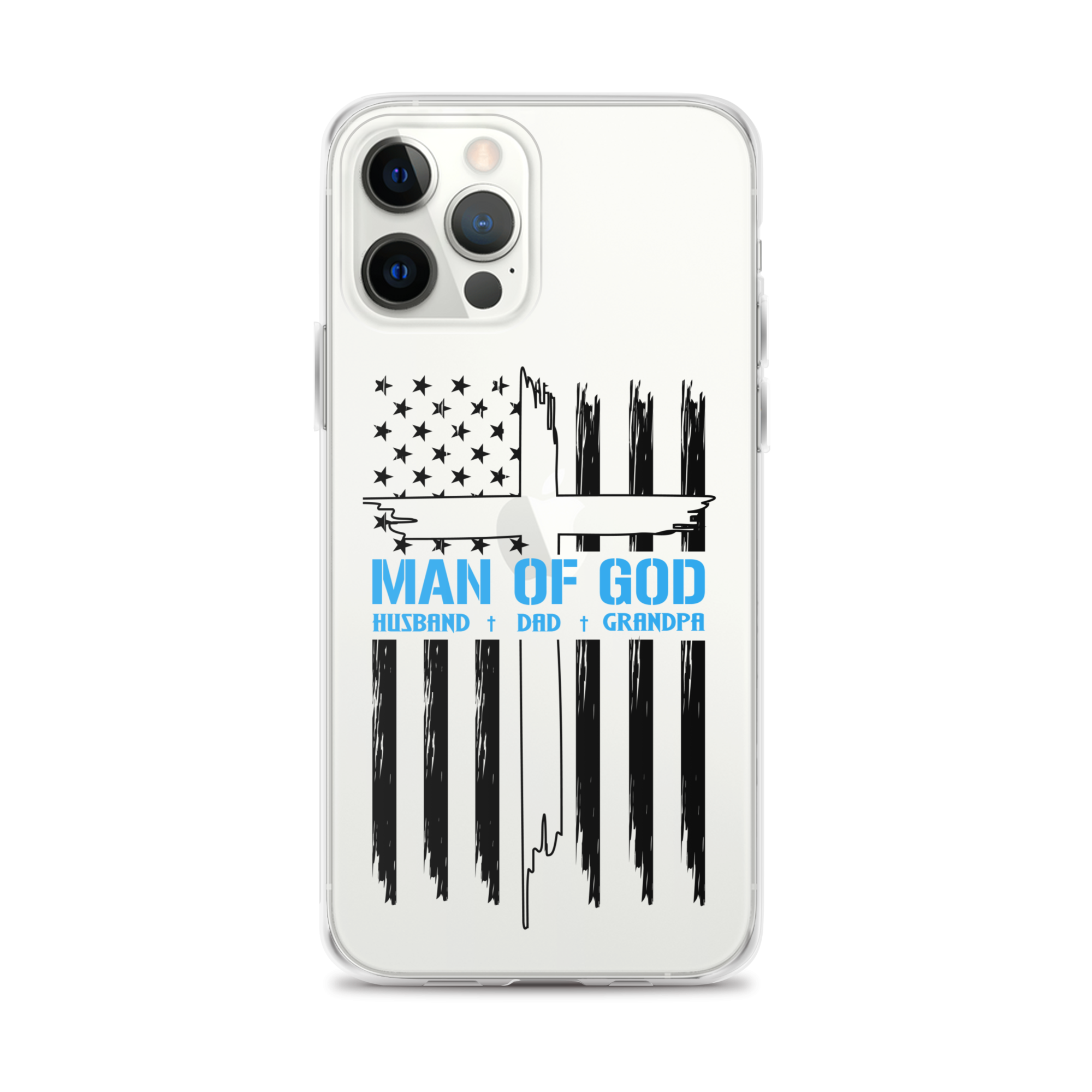 Man Of God Husband Dad Grandpa Clear Case for iPhone®