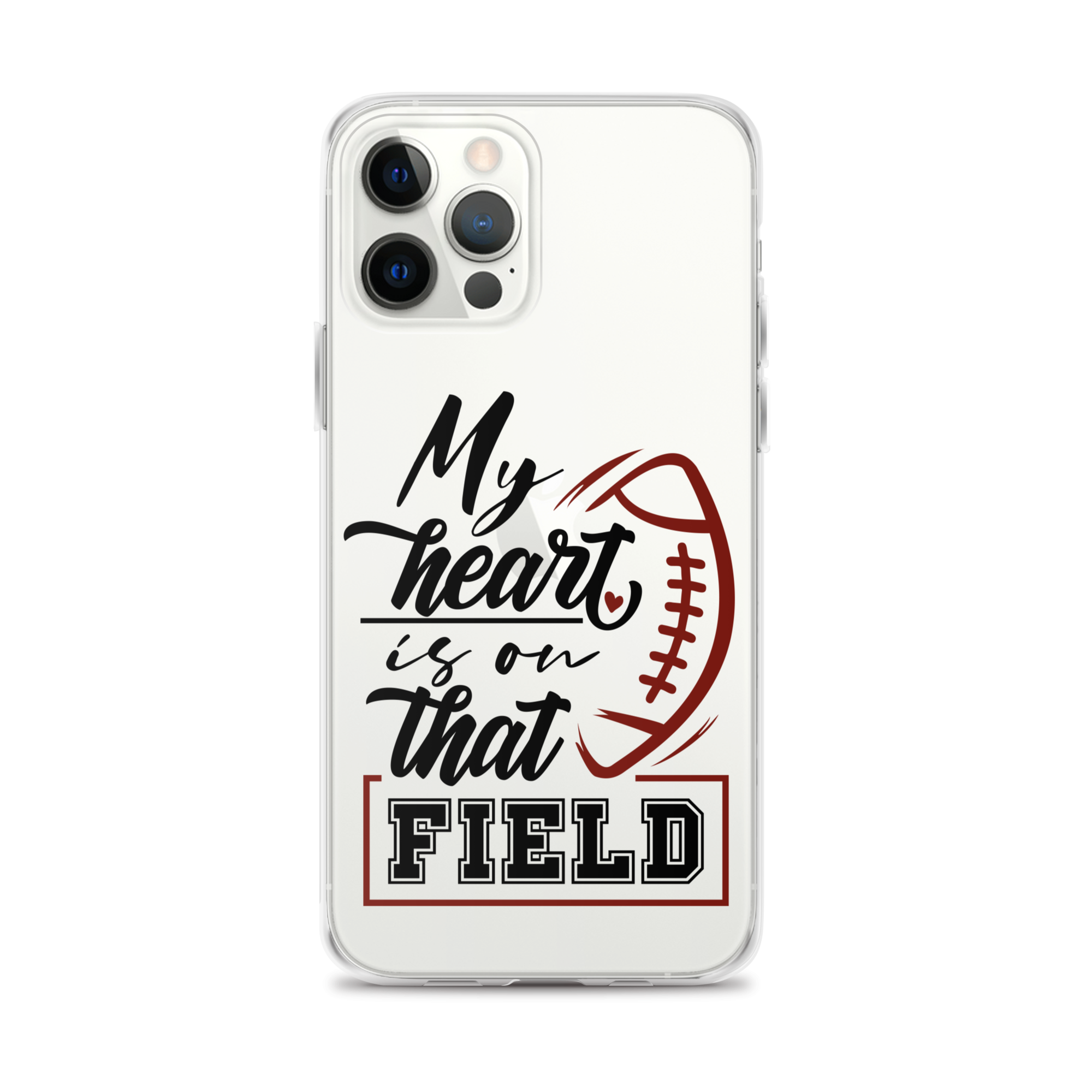 My Heart Is On That Field Clear Case for iPhone®