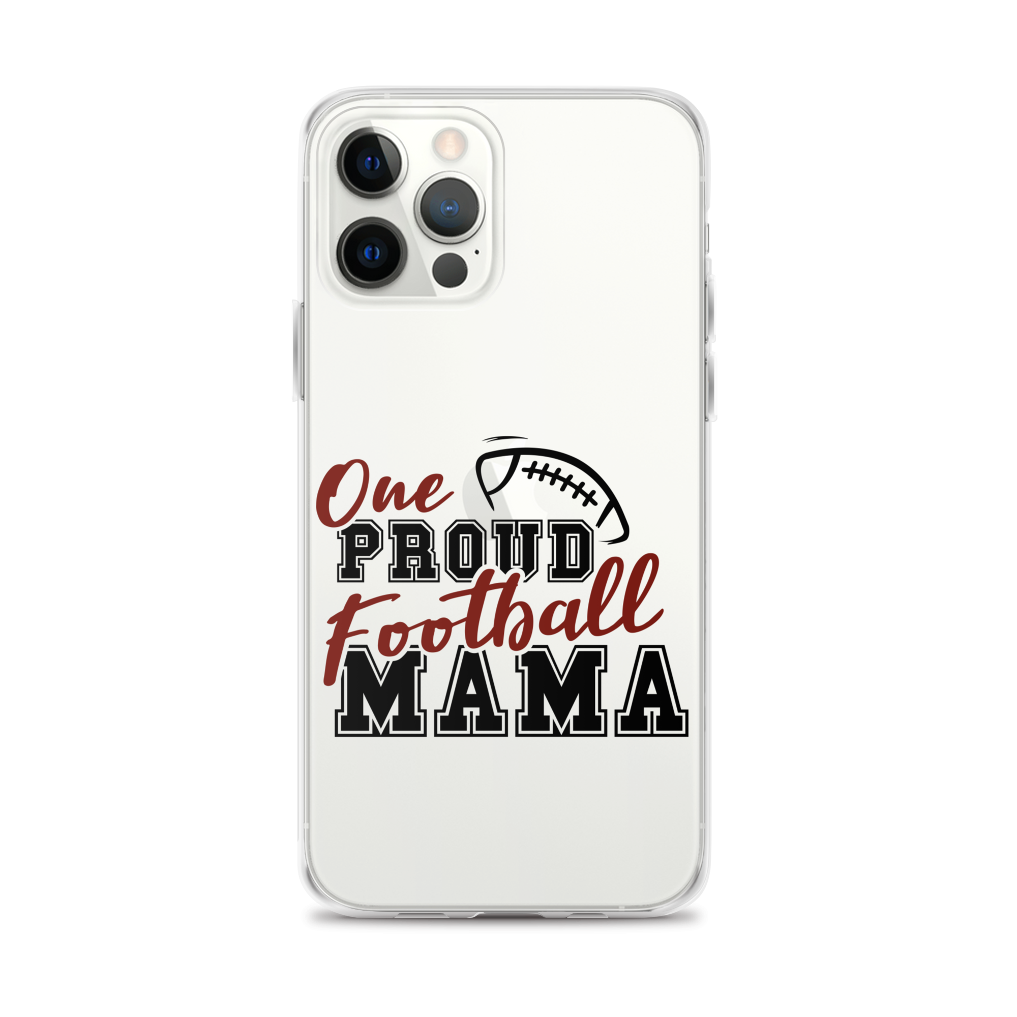 One Proud Football Mom Clear Case for iPhone®