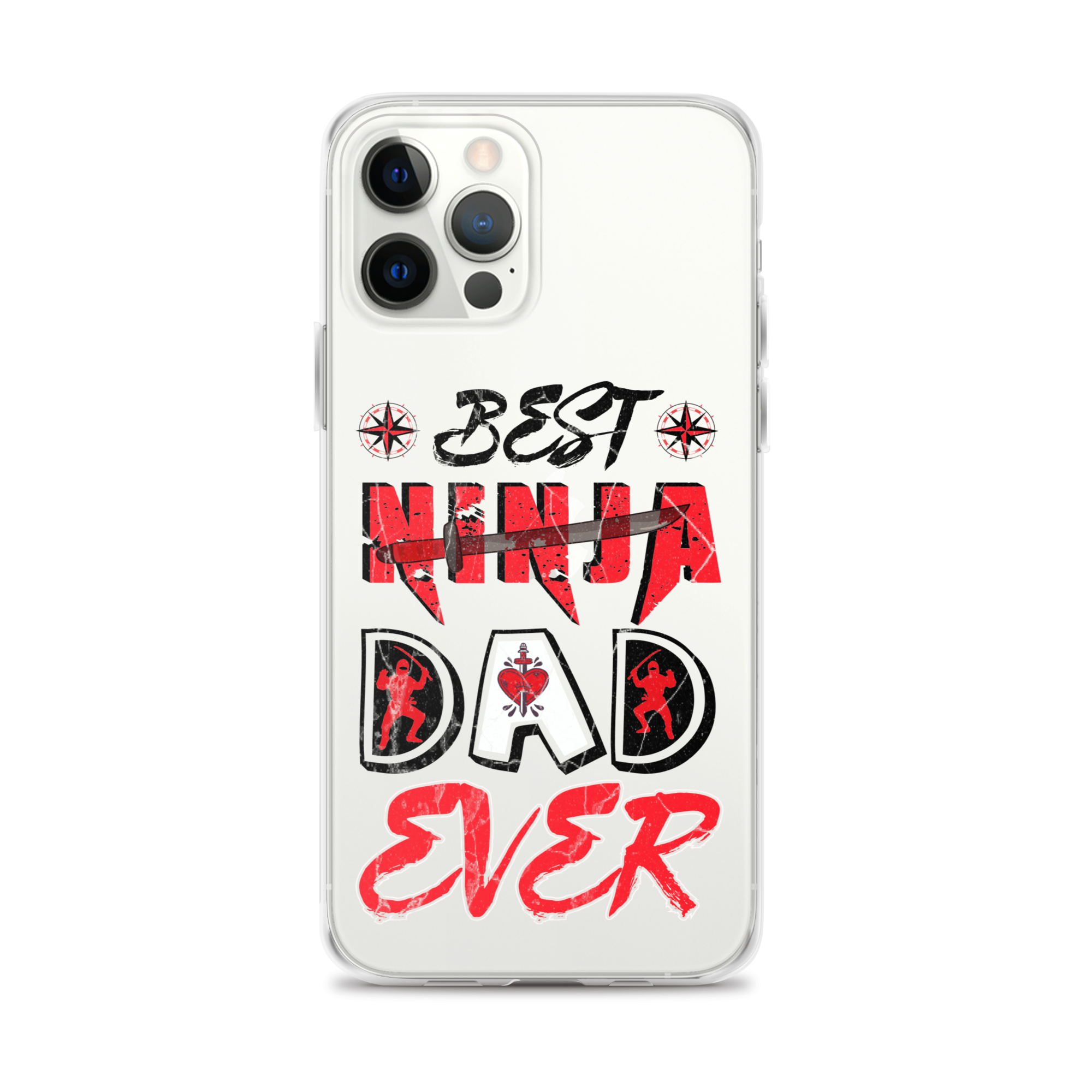 Best Ninja Dad Ever Clear Case for iPhone®