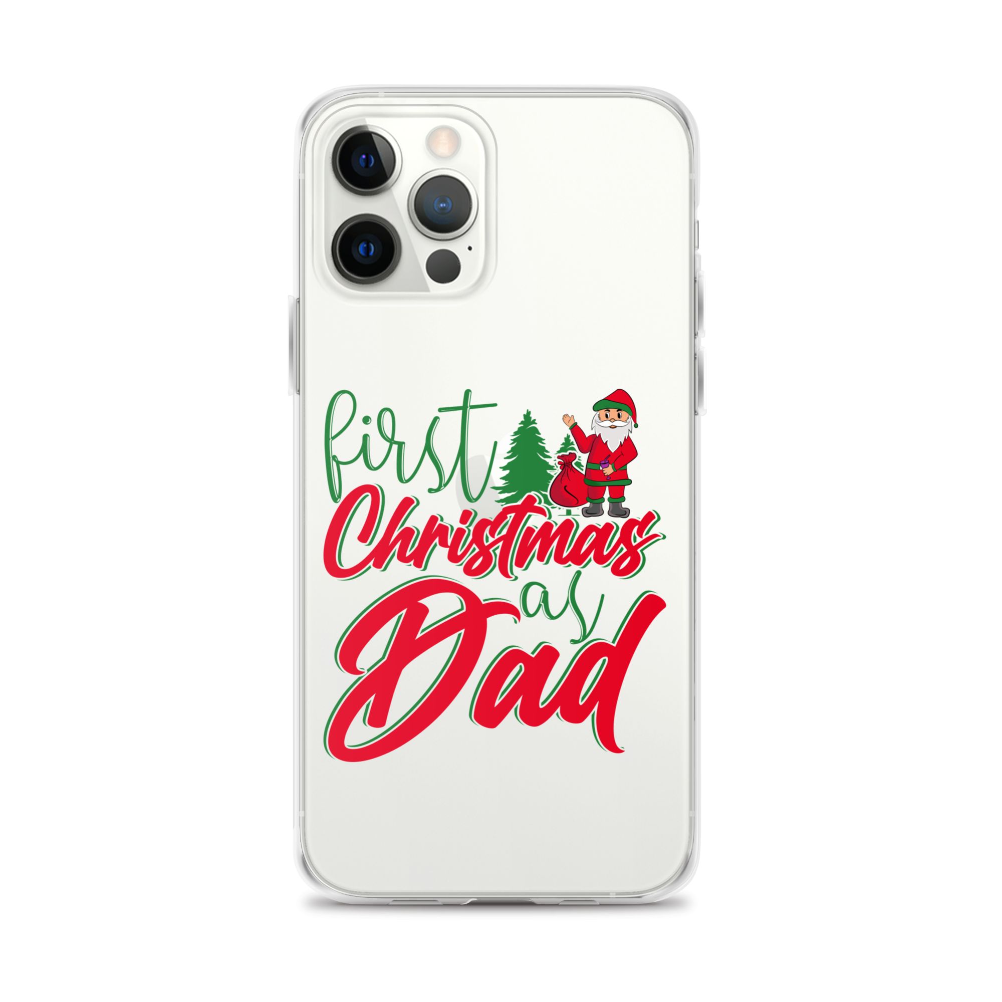 First Christmas As Dad Clear Case for iPhone®