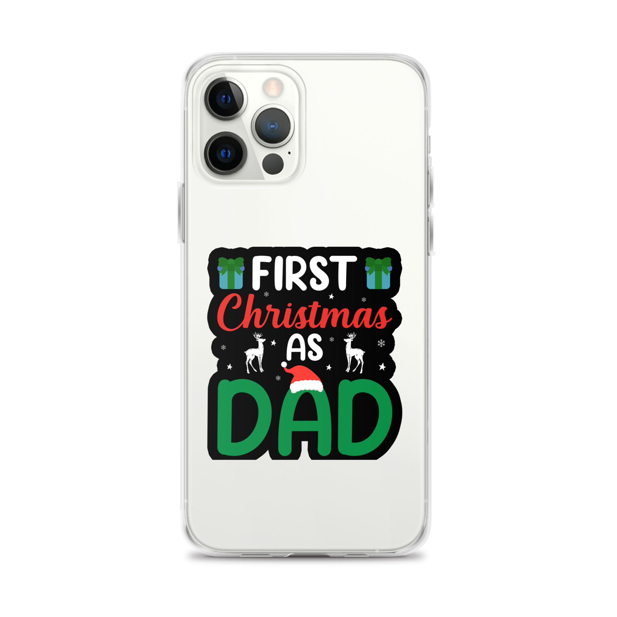 First Christmas As Dad Clear Case for iPhone®