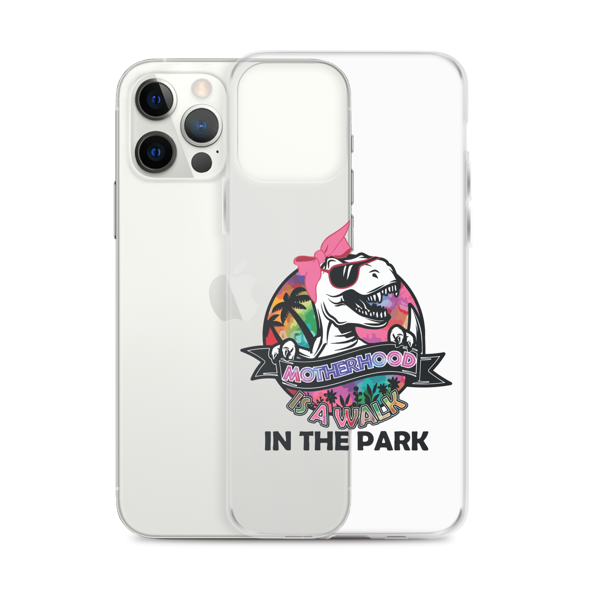 Motherhood Is A Walk In The Park Clear Case for iPhone®