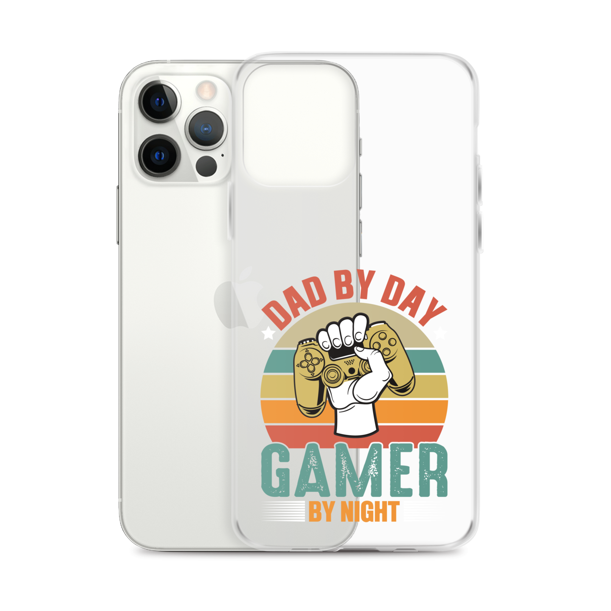 Dad By Day Gamer By Night Clear Case for iPhone®