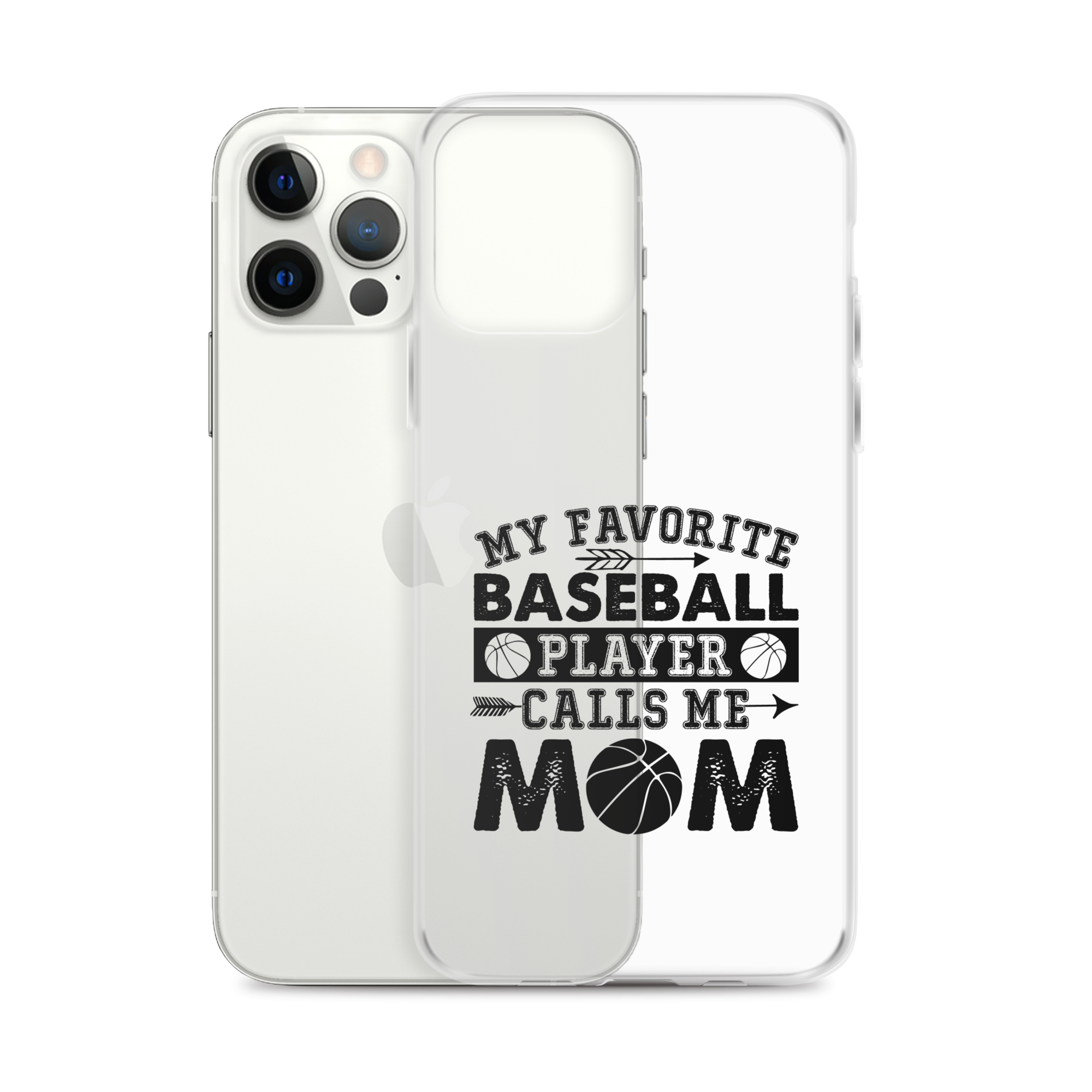 My Favorite Baseball Player Calls Me Mom Clear Case for iPhone®