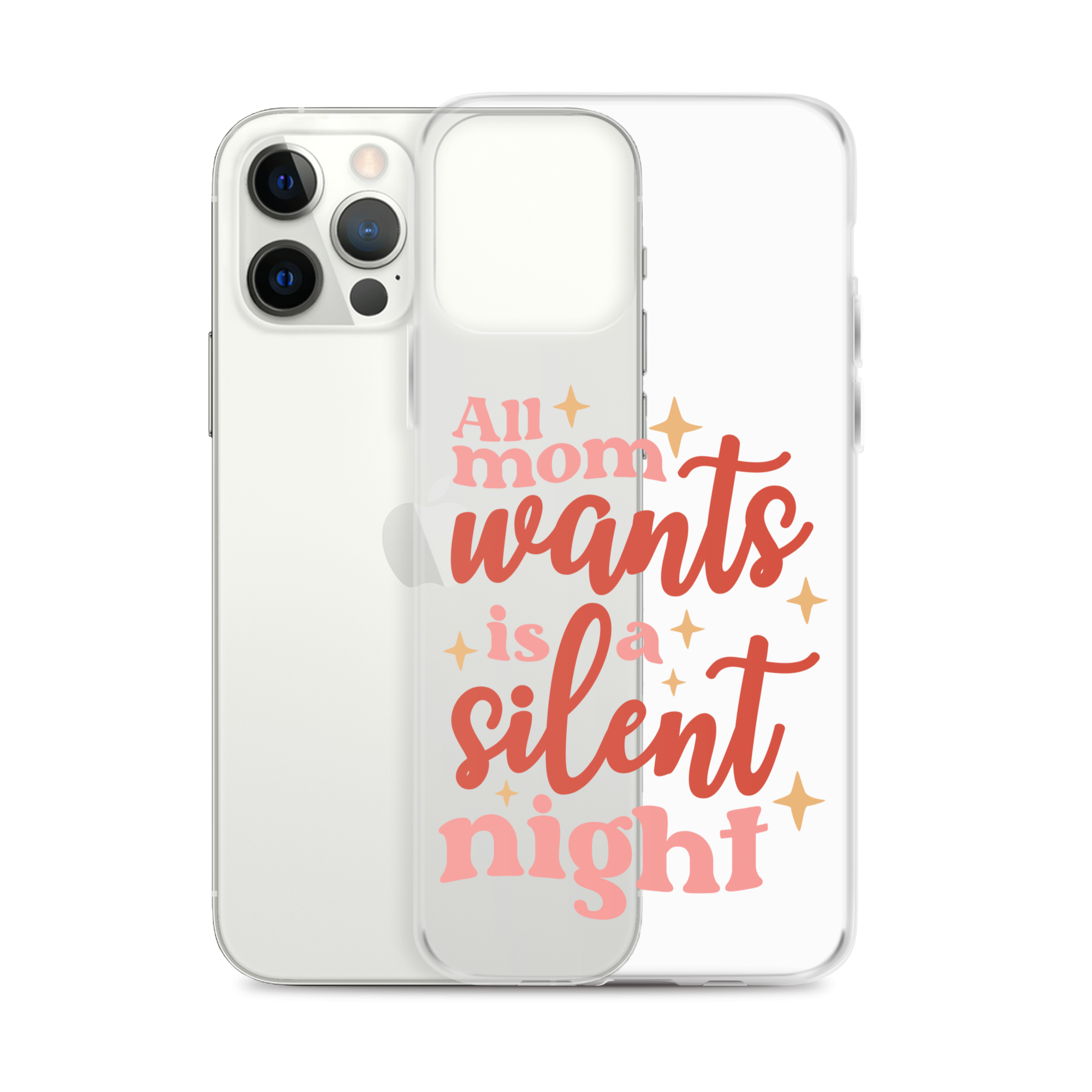 All Mom Wants Is A Silent Night Clear Case for iPhone®