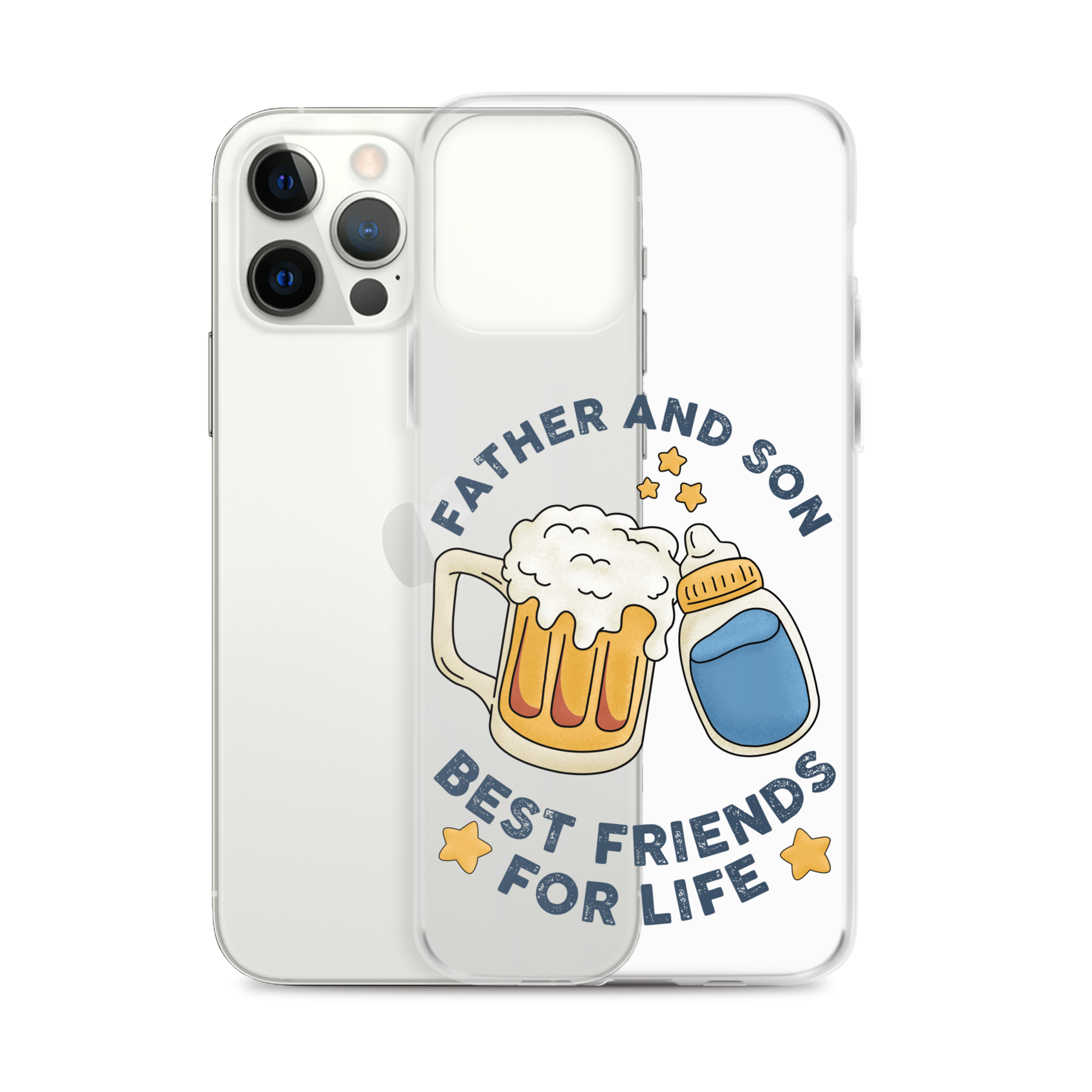 Father And Son Best Friends For Life Clear Case for iPhone®