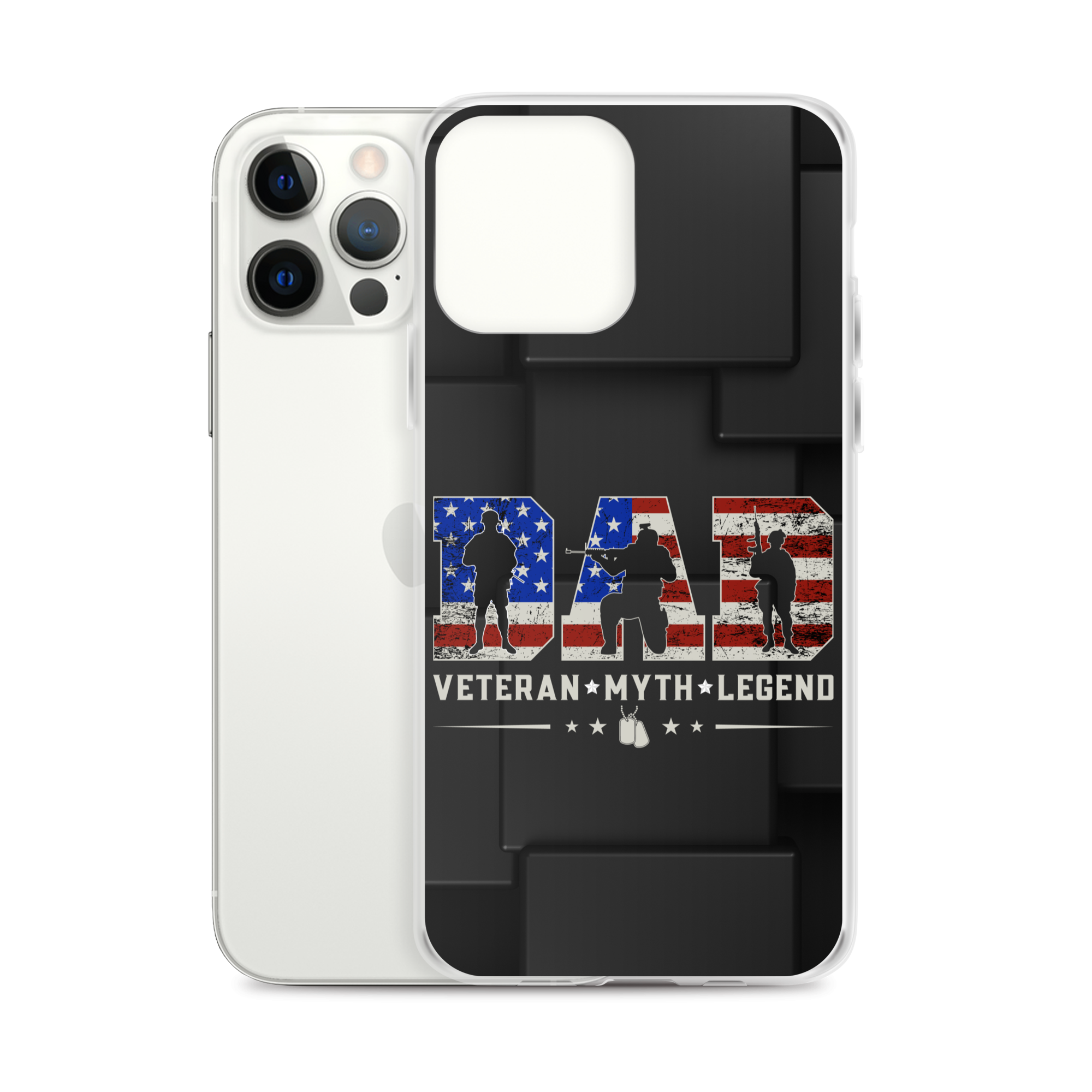 Dad Veteran Myth Legend Clear Case for iPhone®