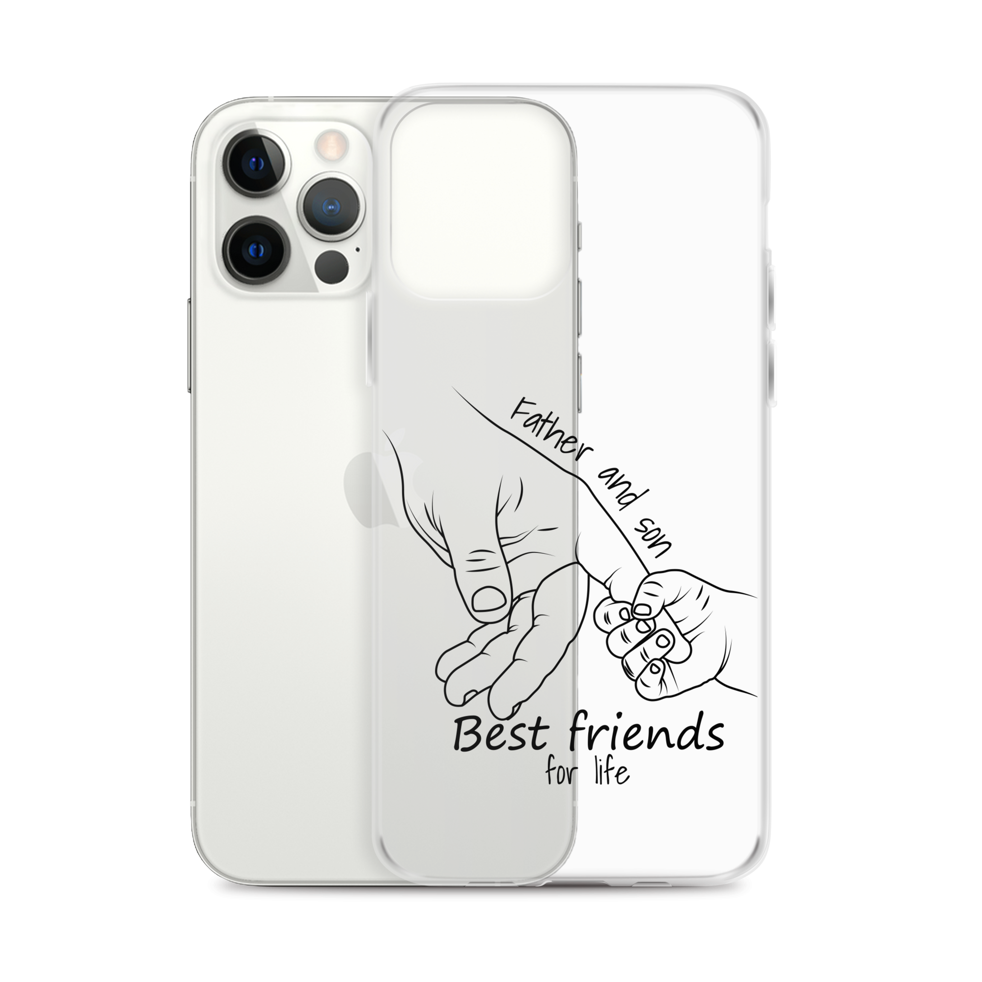 Father And Son Best Friends For Life Clear Case for iPhone®