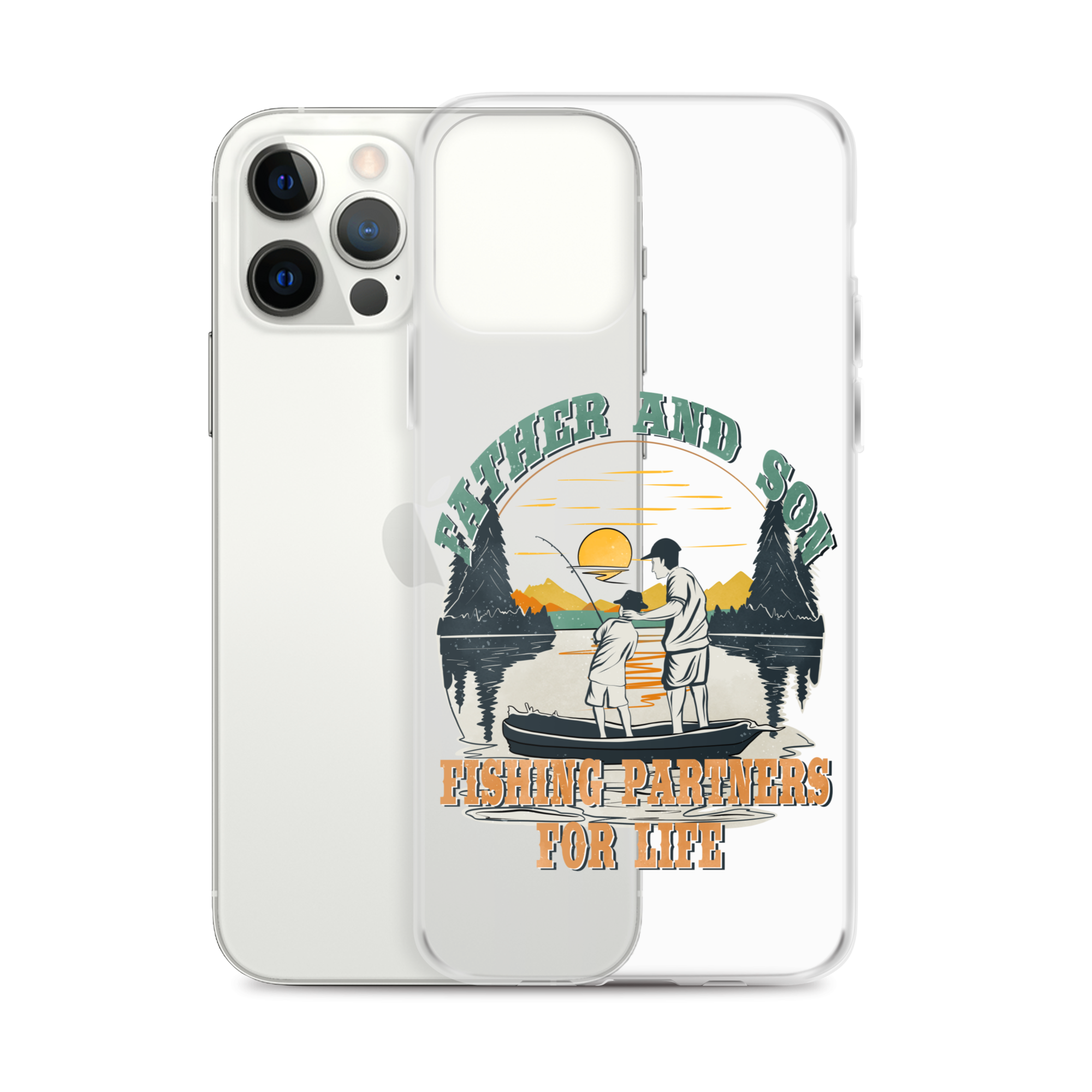 Father And Son Fishing Partners For Life Clear Case for iPhone®