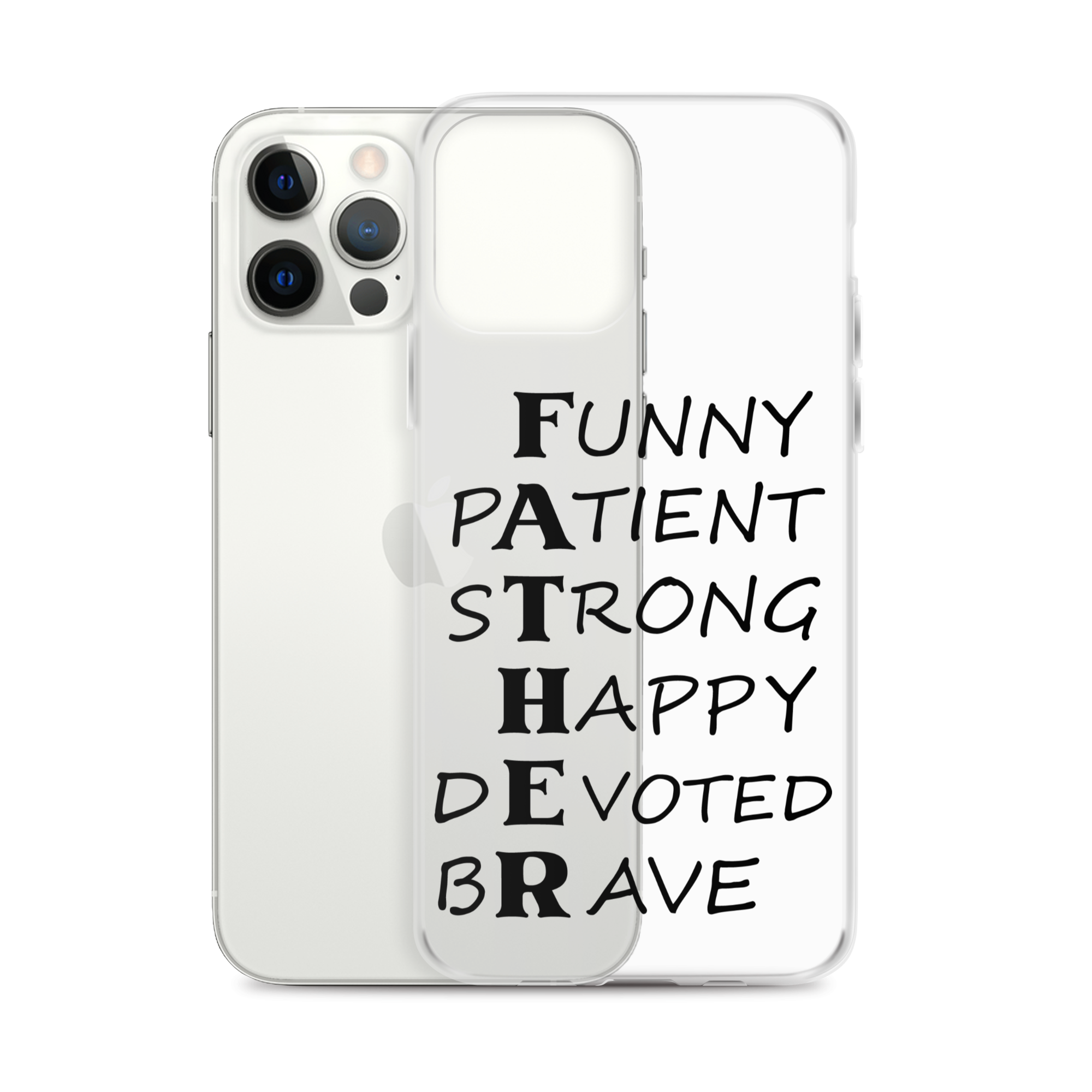 Funny Patient Strong Happy Devoted Brave Clear Case for iPhone®