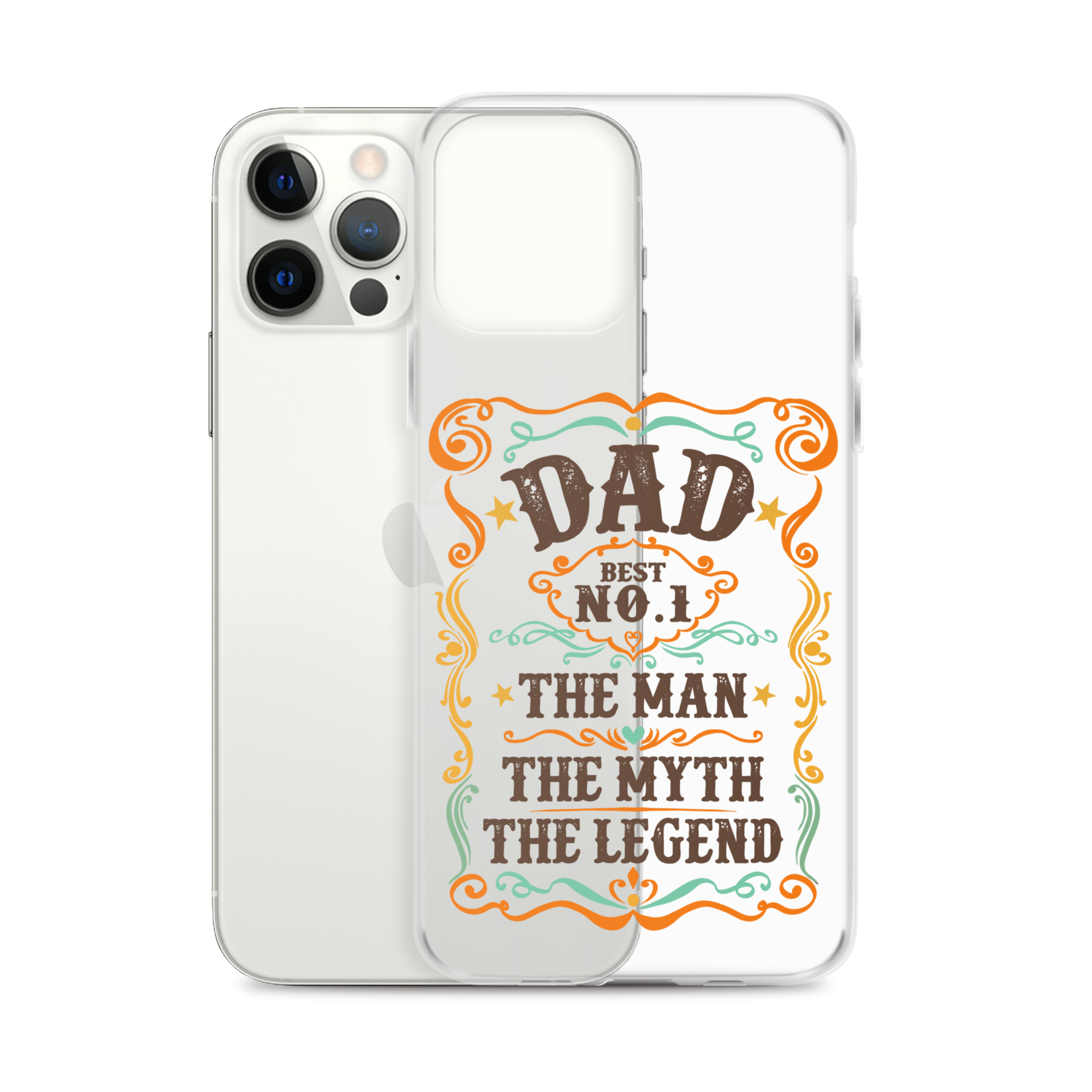 Dad Best Number 1 The Man The Myth The Legend Clear Case for iPhone®