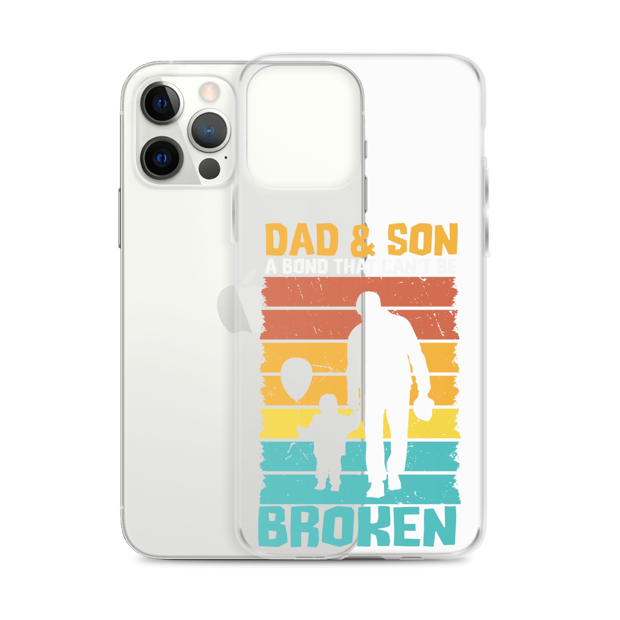 Dad And Son A Bond that can't Be Broken Clear Case for iPhone®