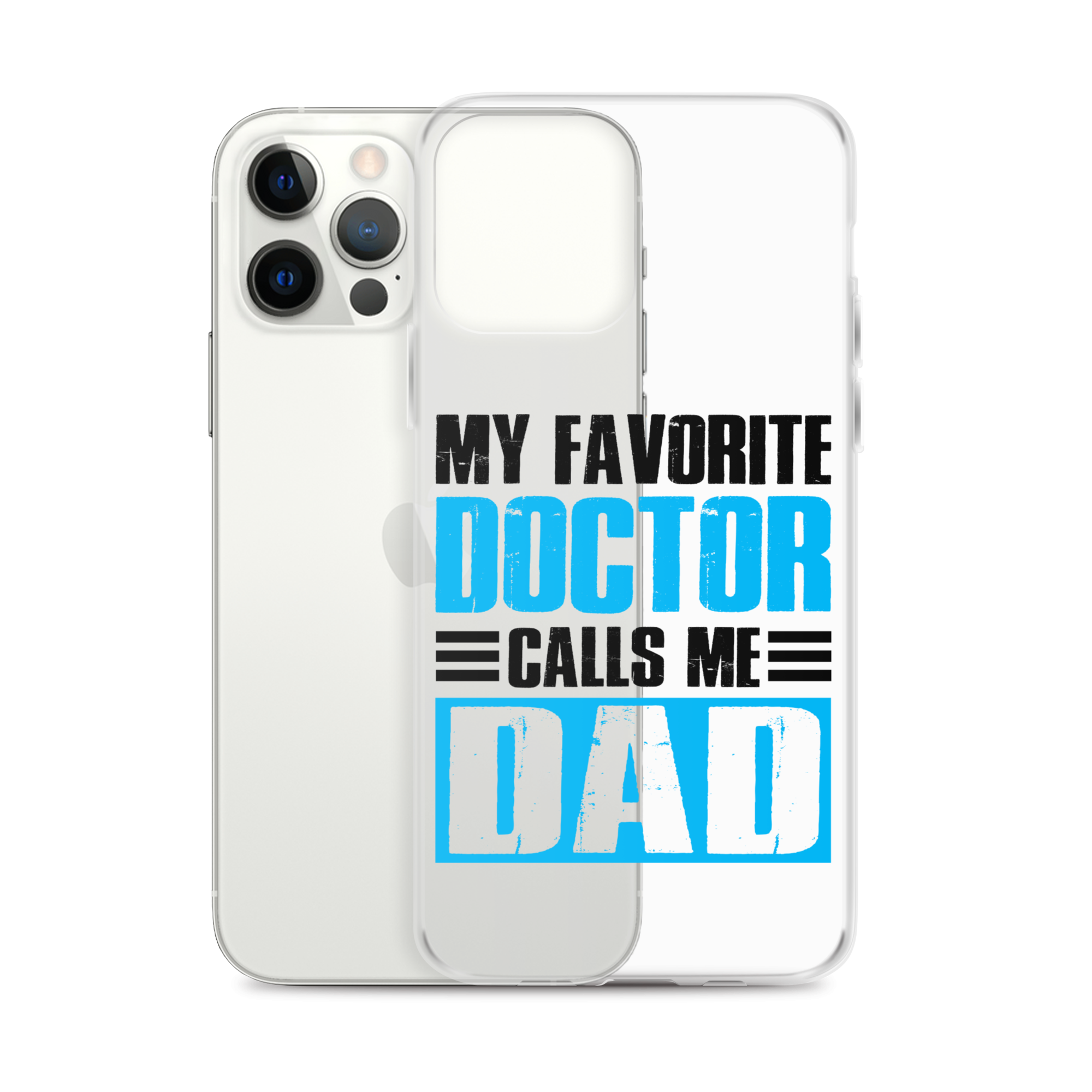 Mer Dad Don't Mess With My Mermaid Clear Case for iPhone®