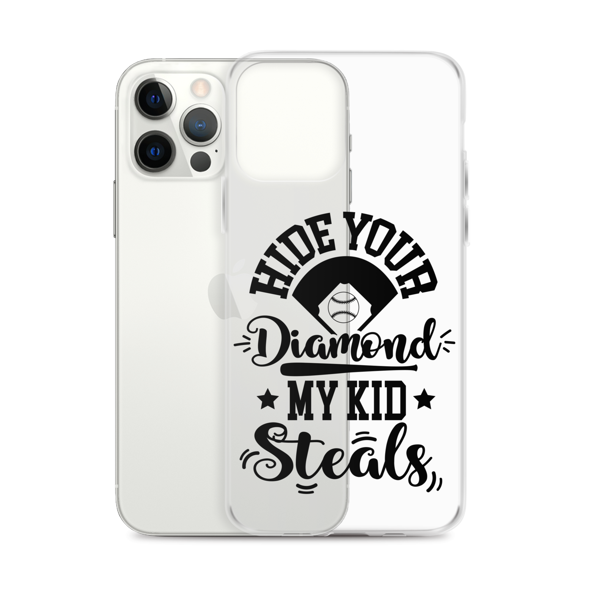 Hide Your Diamond My Kid Steals Clear Case for iPhone®