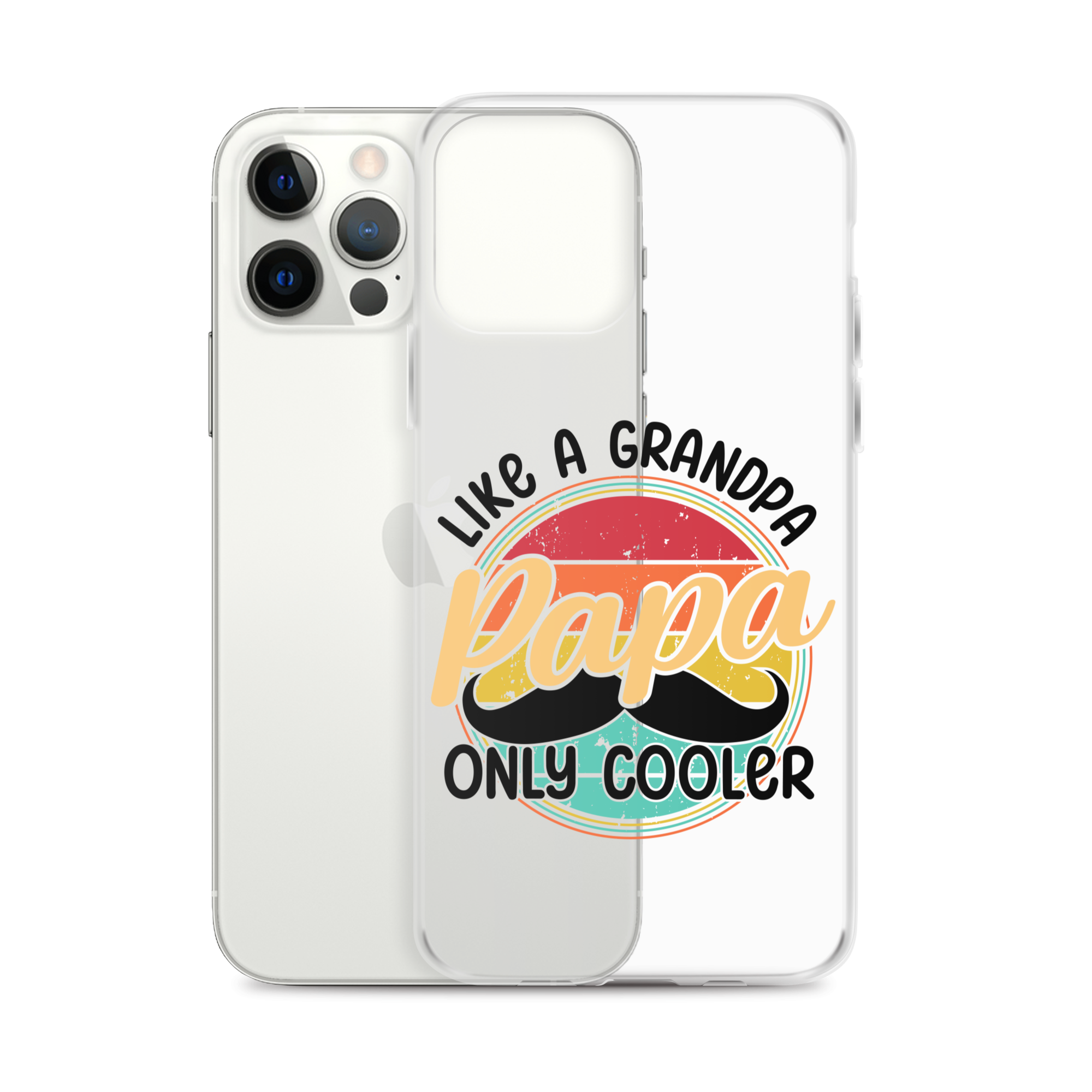 Papa Like A Grandpa Only Cooler Clear Case for iPhone®