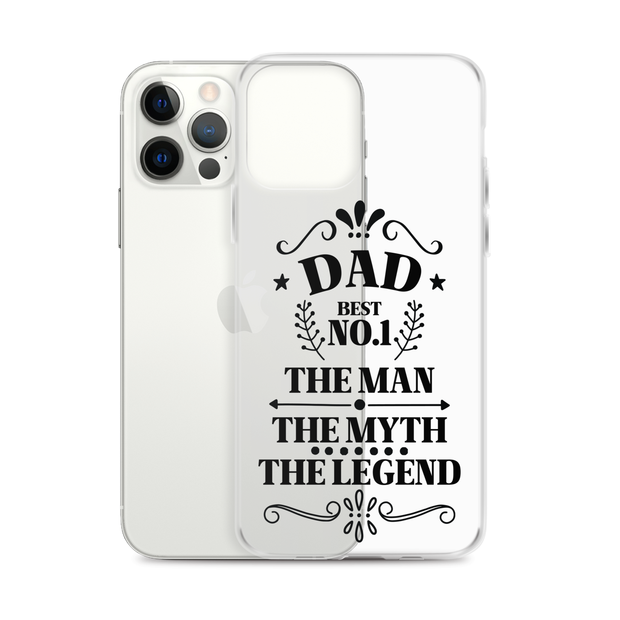 Dad Best Number 1 The Man The Myth The Legend Clear Case for iPhone®