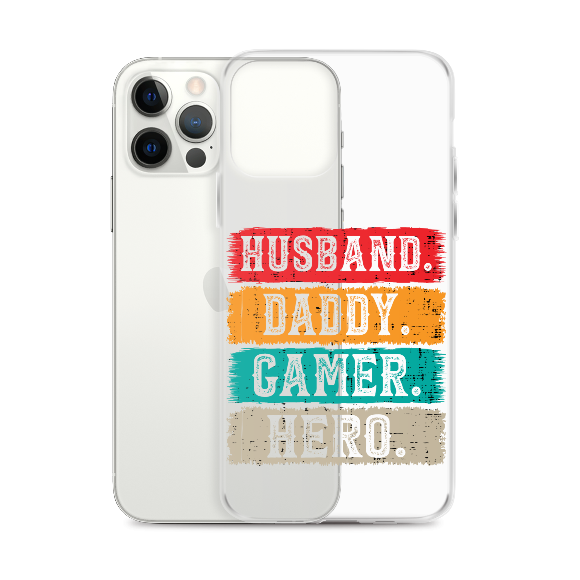 Husband, Daddy, Gamer, Hero Clear Case for iPhone®