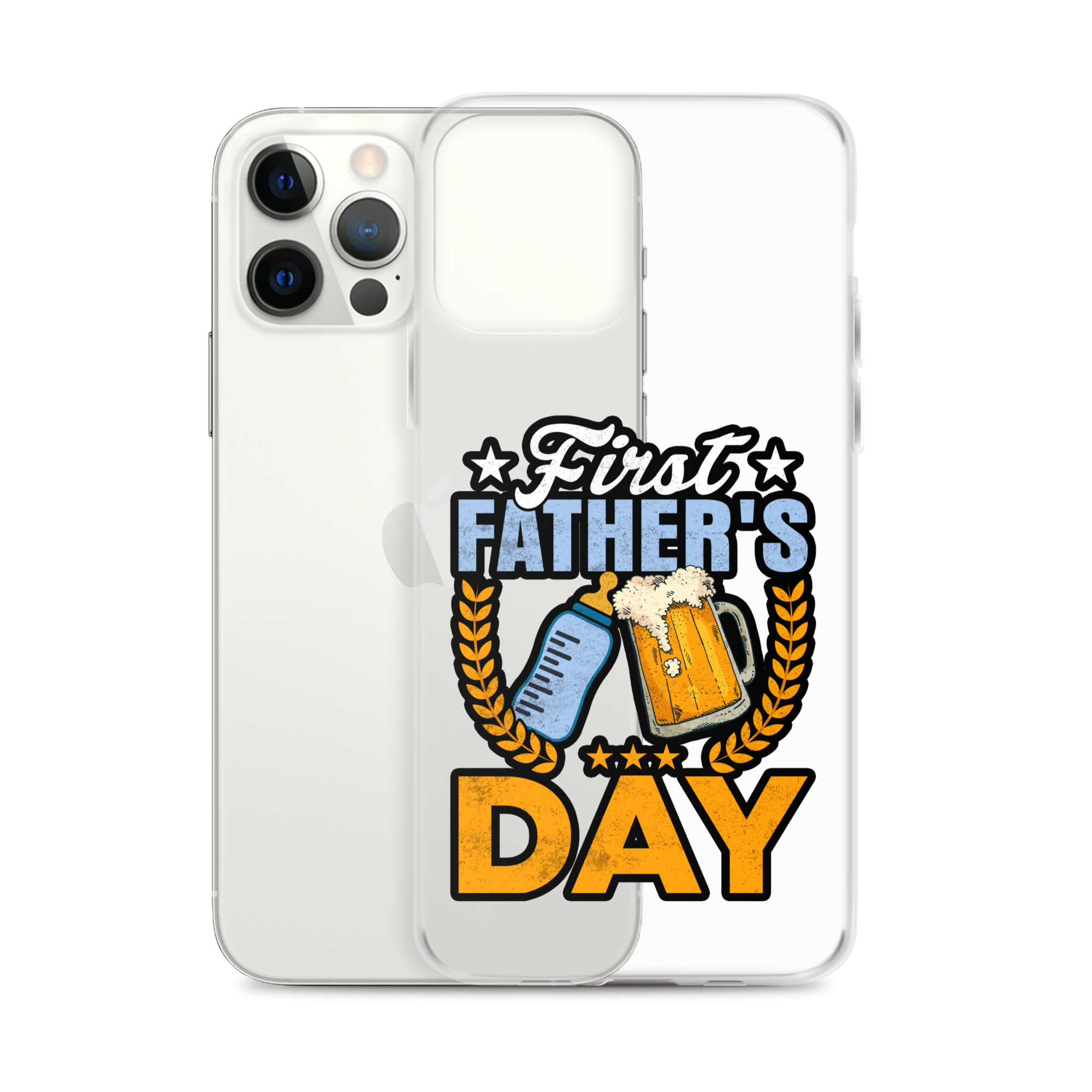 Father's First Day Clear Case for iPhone®