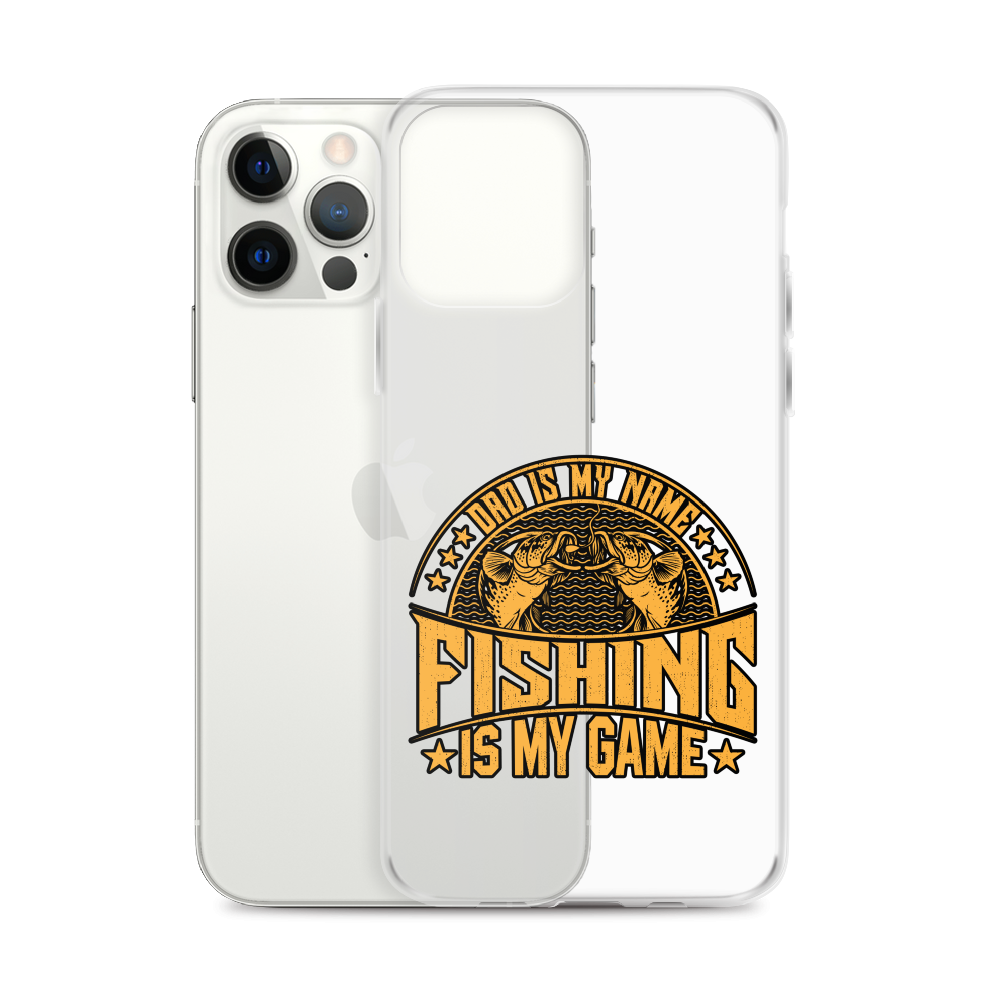 Dad Is My Name Fishing Is My Game Clear Case for iPhone®