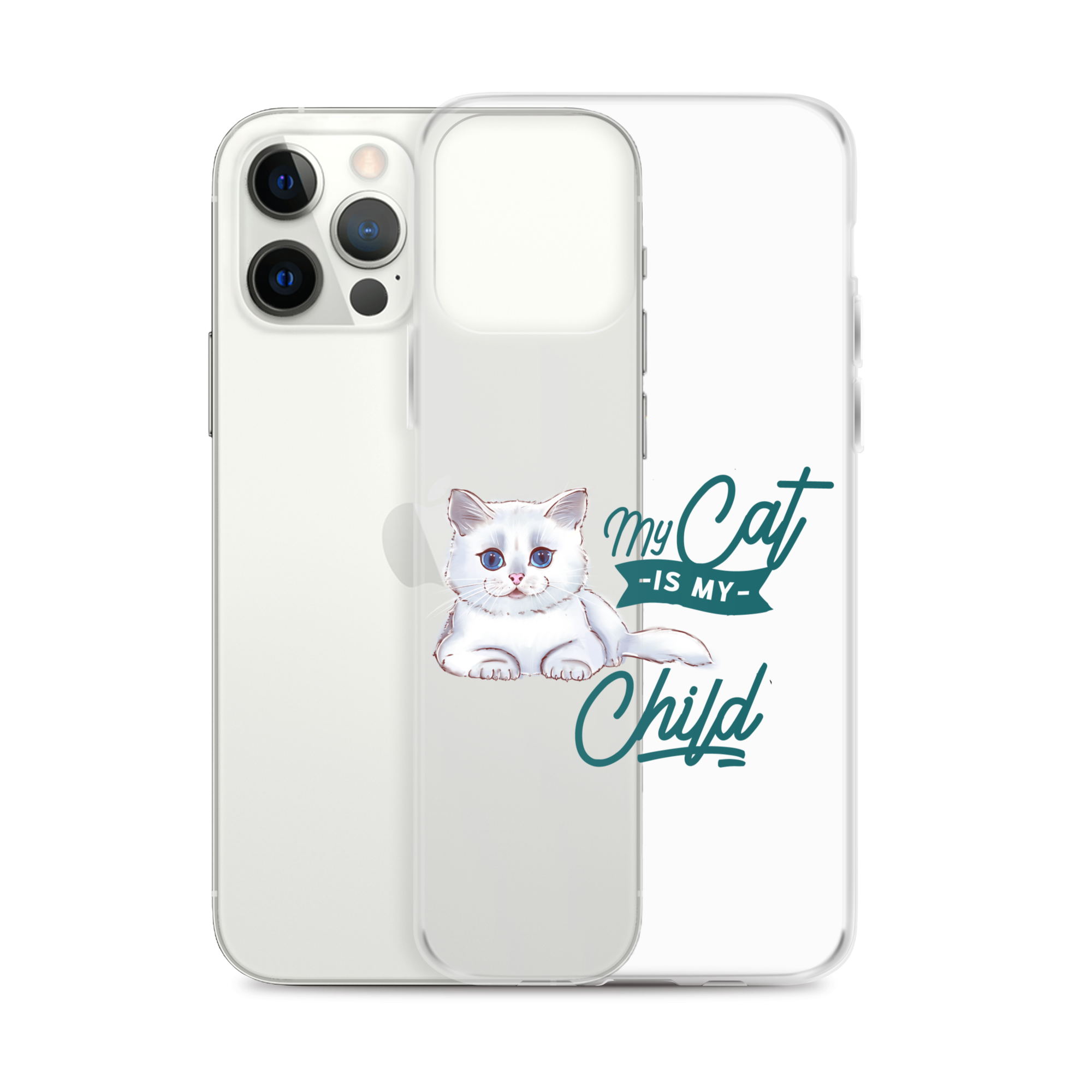 My Cat Is My Child Clear Case for iPhone®