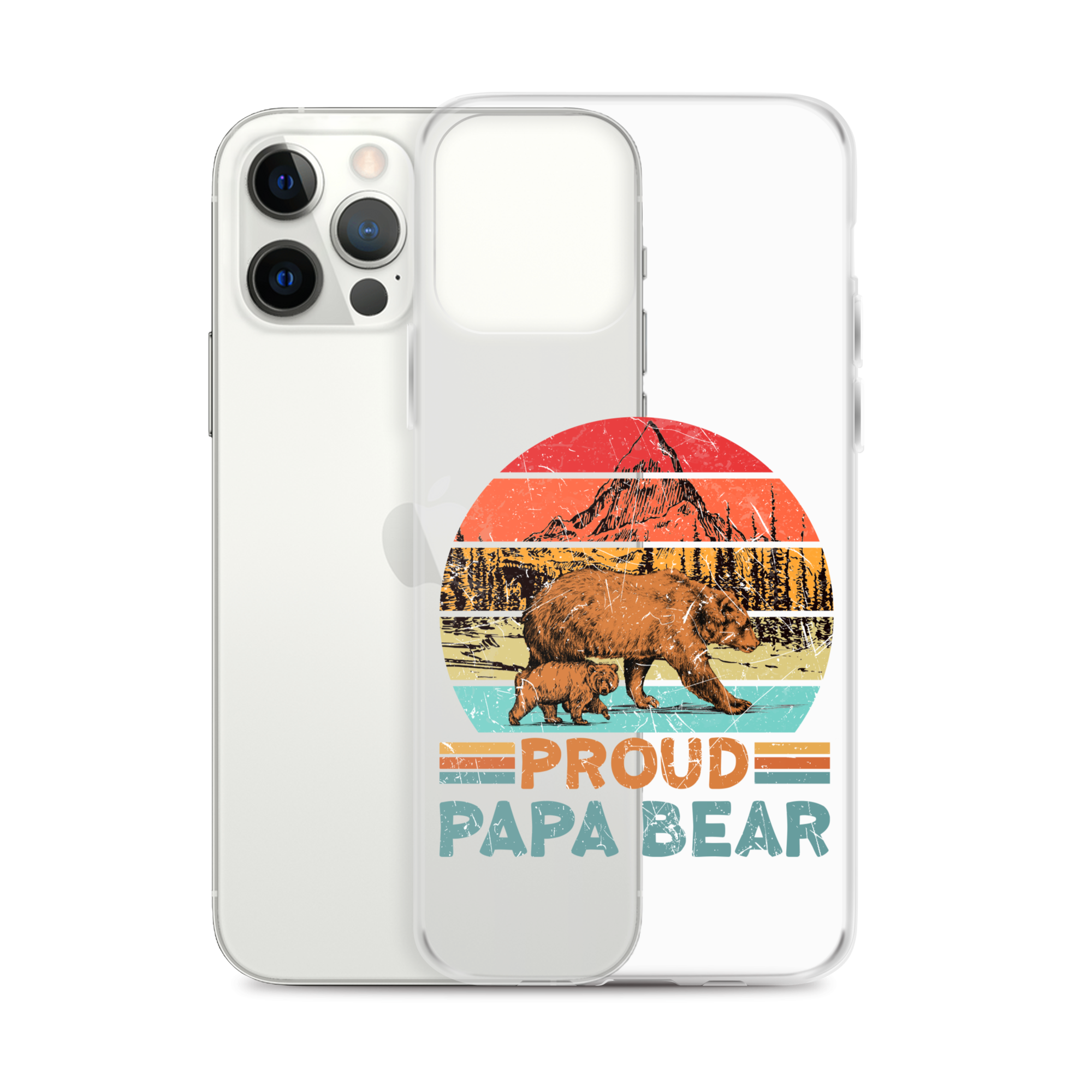 Proud Papa Bear Clear Case for iPhone®