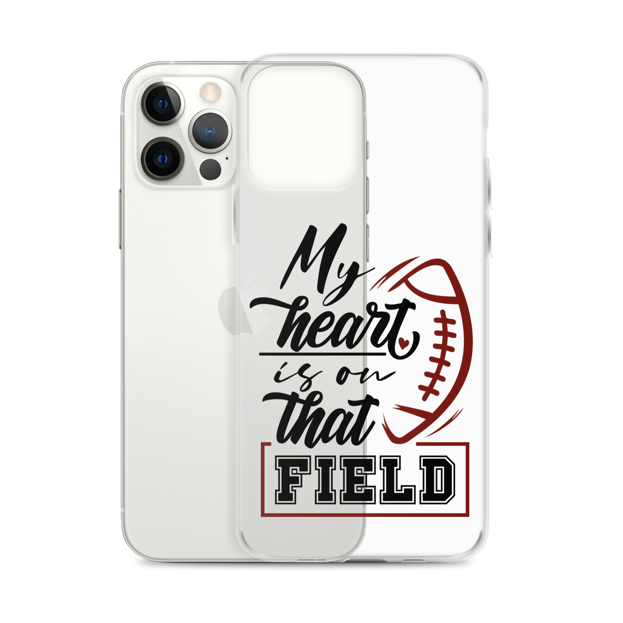 My Heart Is On That Field Clear Case for iPhone®