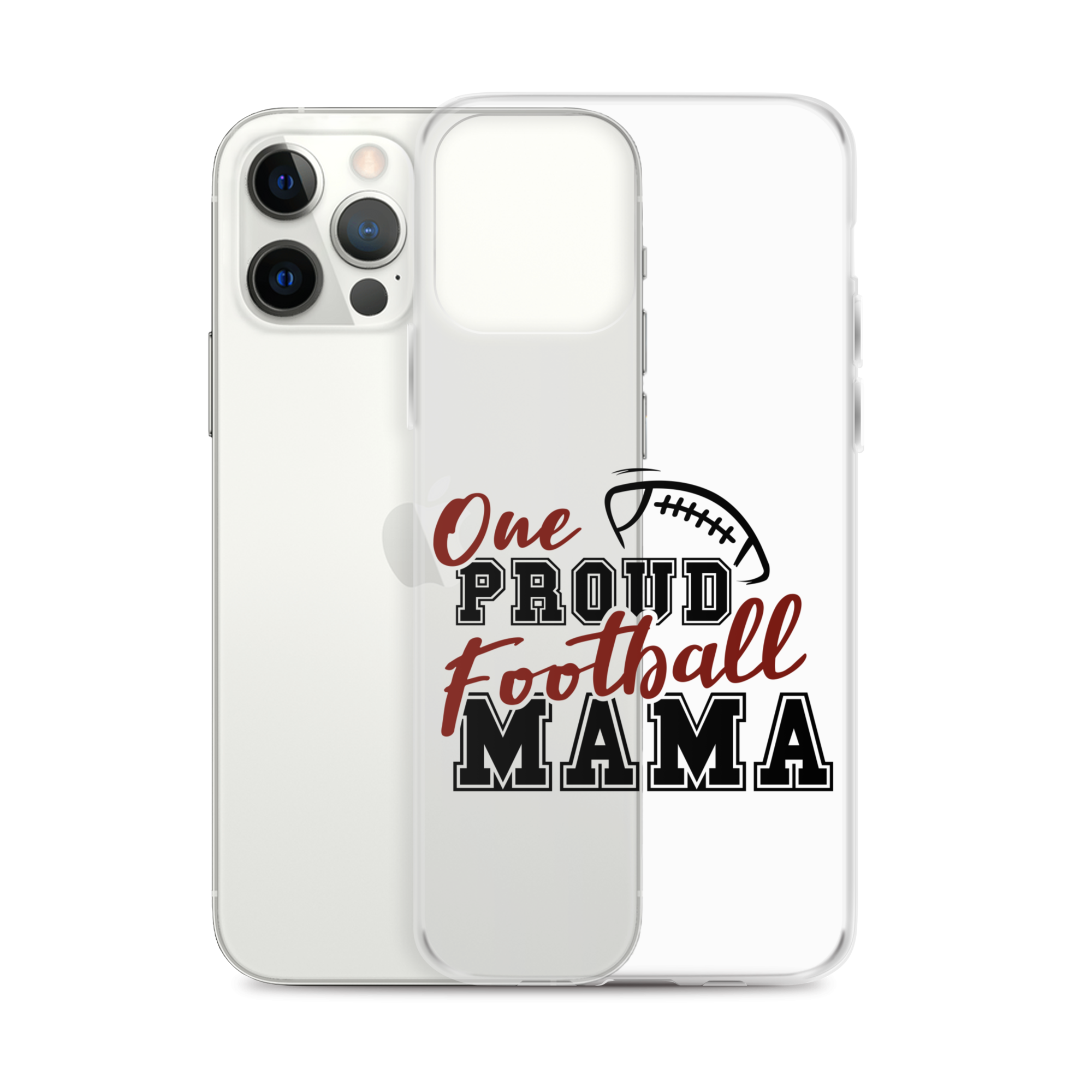 One Proud Football Mom Clear Case for iPhone®