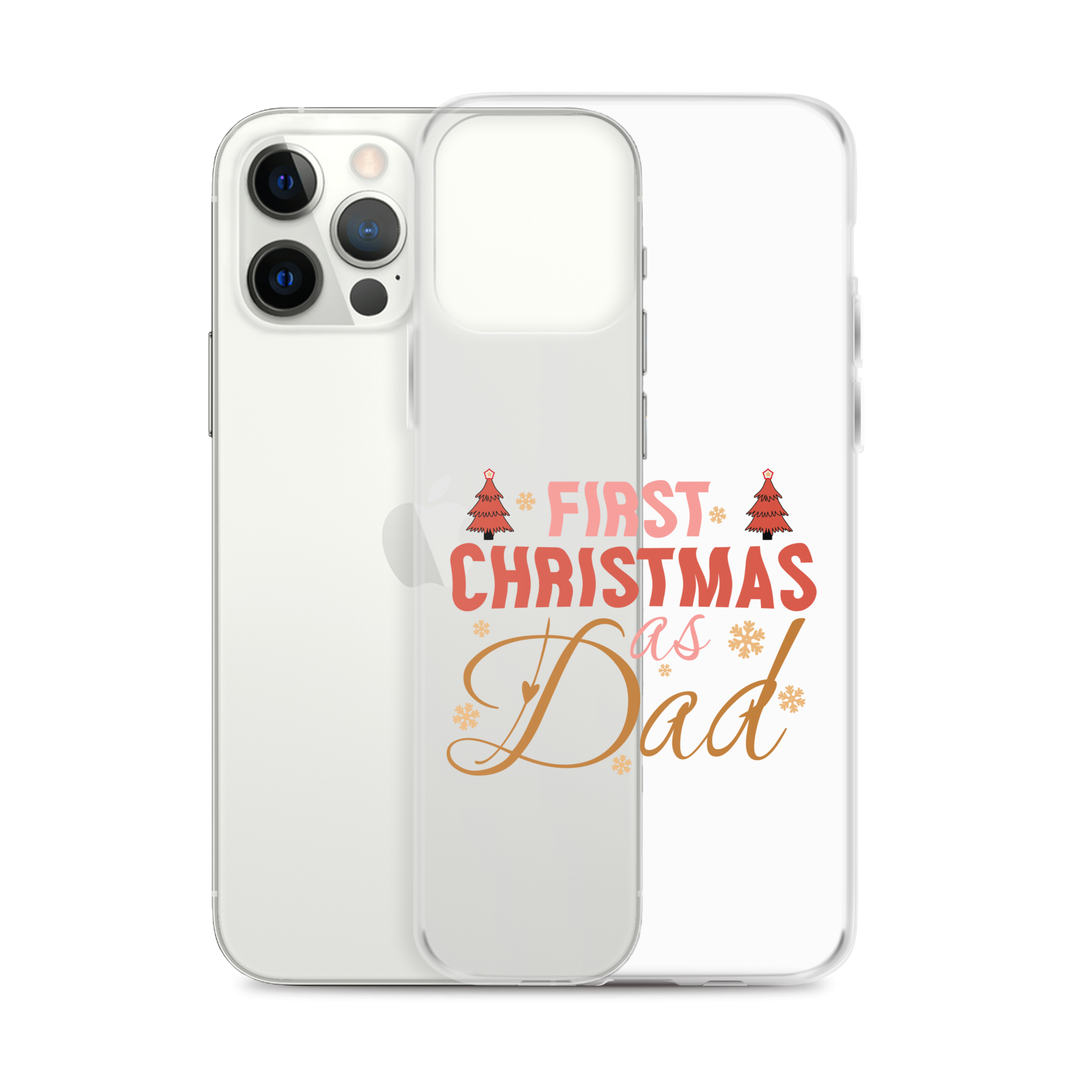 First Christmas As Dad Clear Case for iPhone®