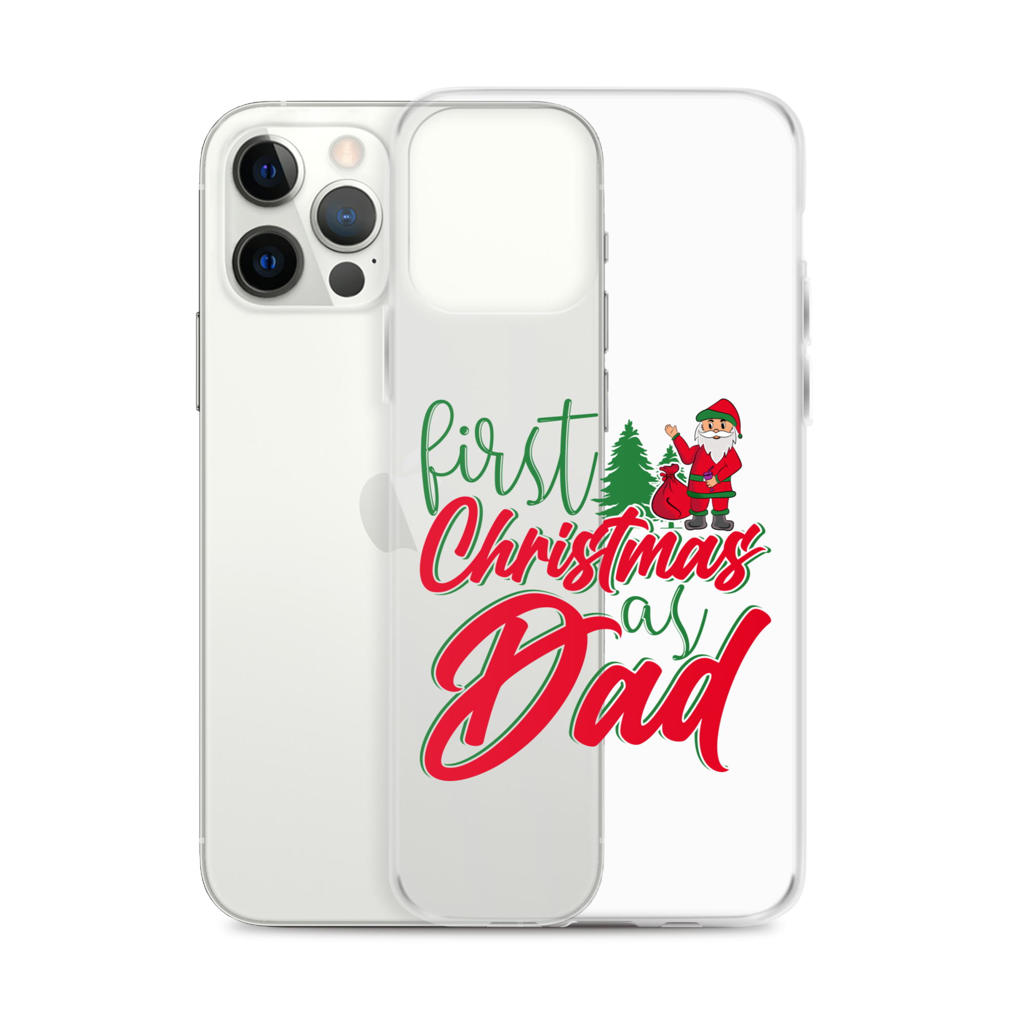 First Christmas As Dad Clear Case for iPhone®