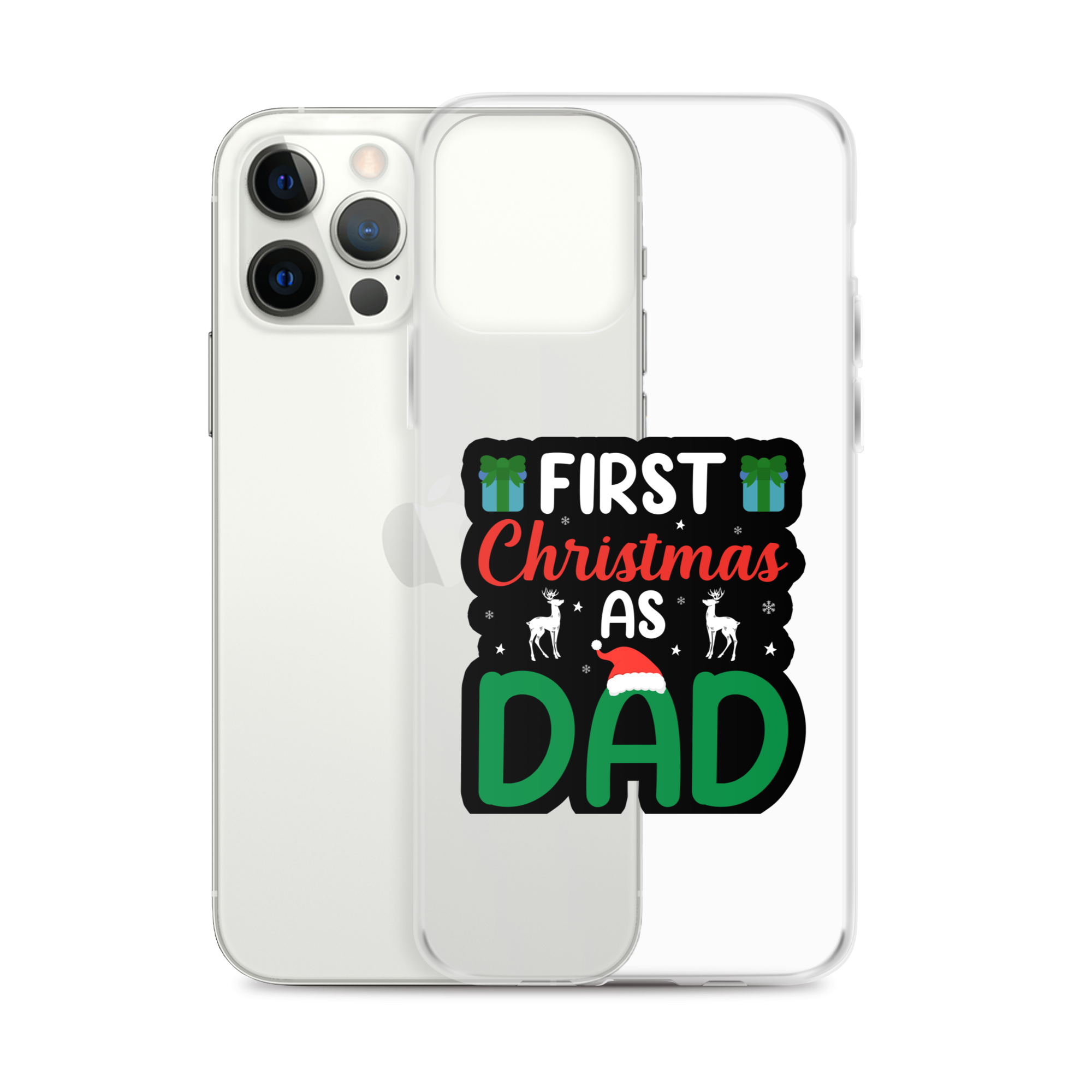 First Christmas As Dad Clear Case for iPhone®