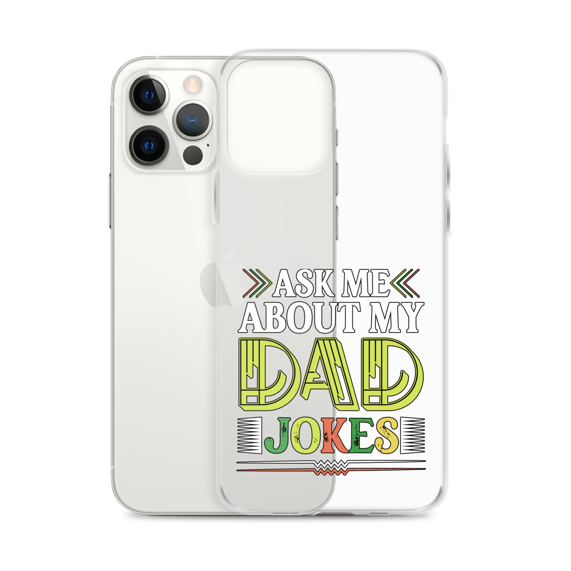 Ask Me About My Dad Jokes Clear Case for iPhone®