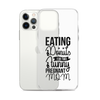 Eating Donuts For Two Funny Pregnant Mom Clear Case for iPhone®