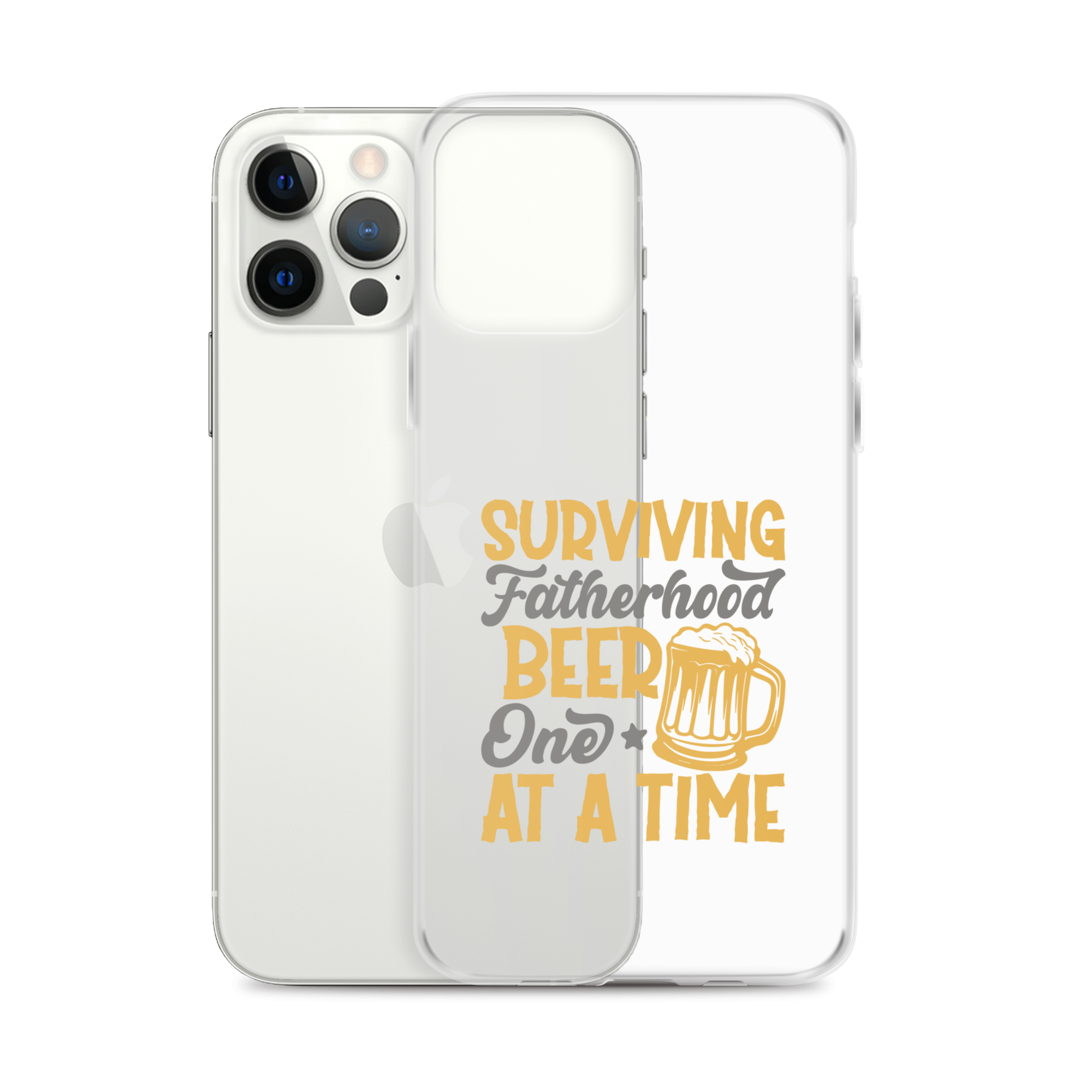 Surviving Fatherhood One Beer At A time Clear Case for iPhone®