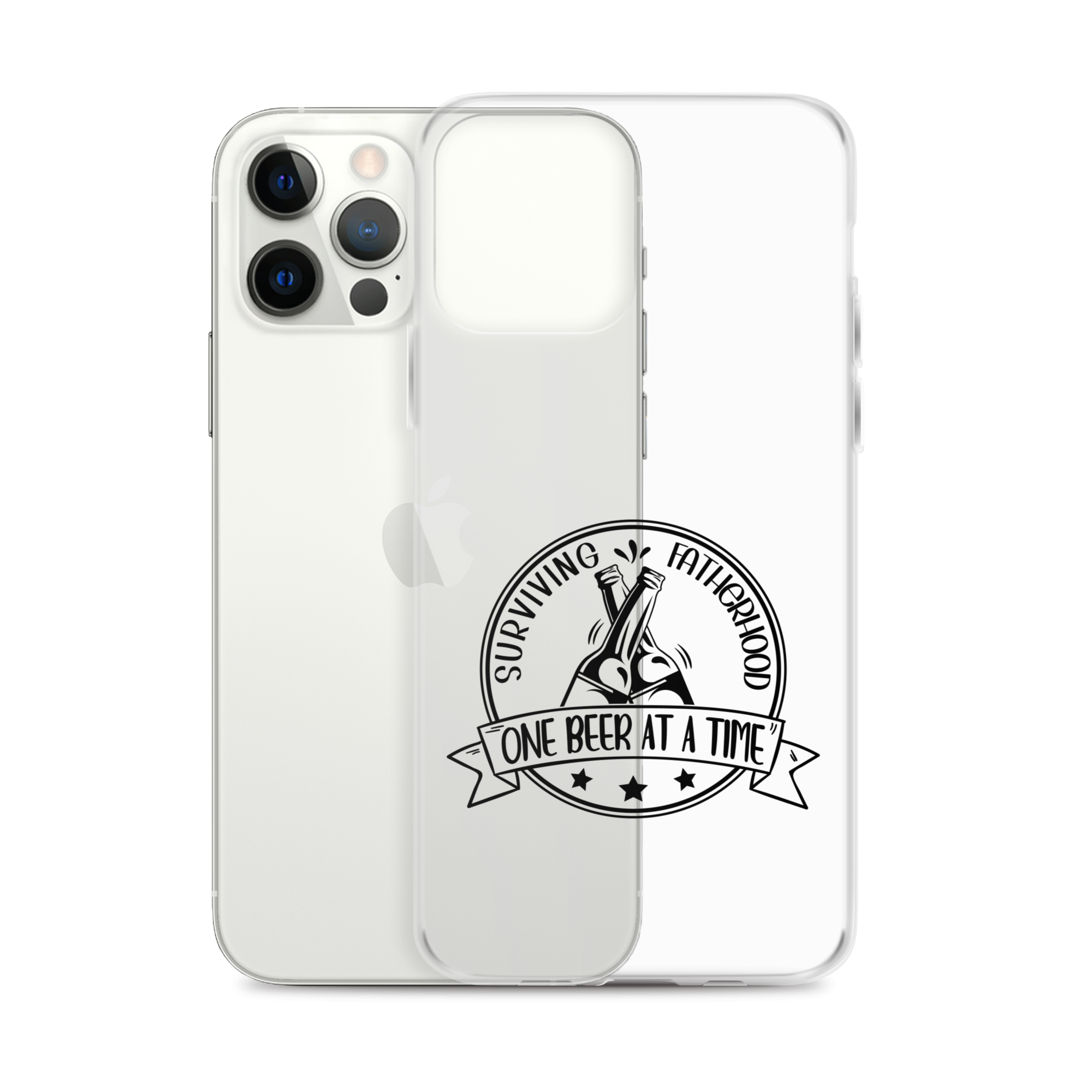 Surviving Fatherhood One Beer At A time Clear Case for iPhone®