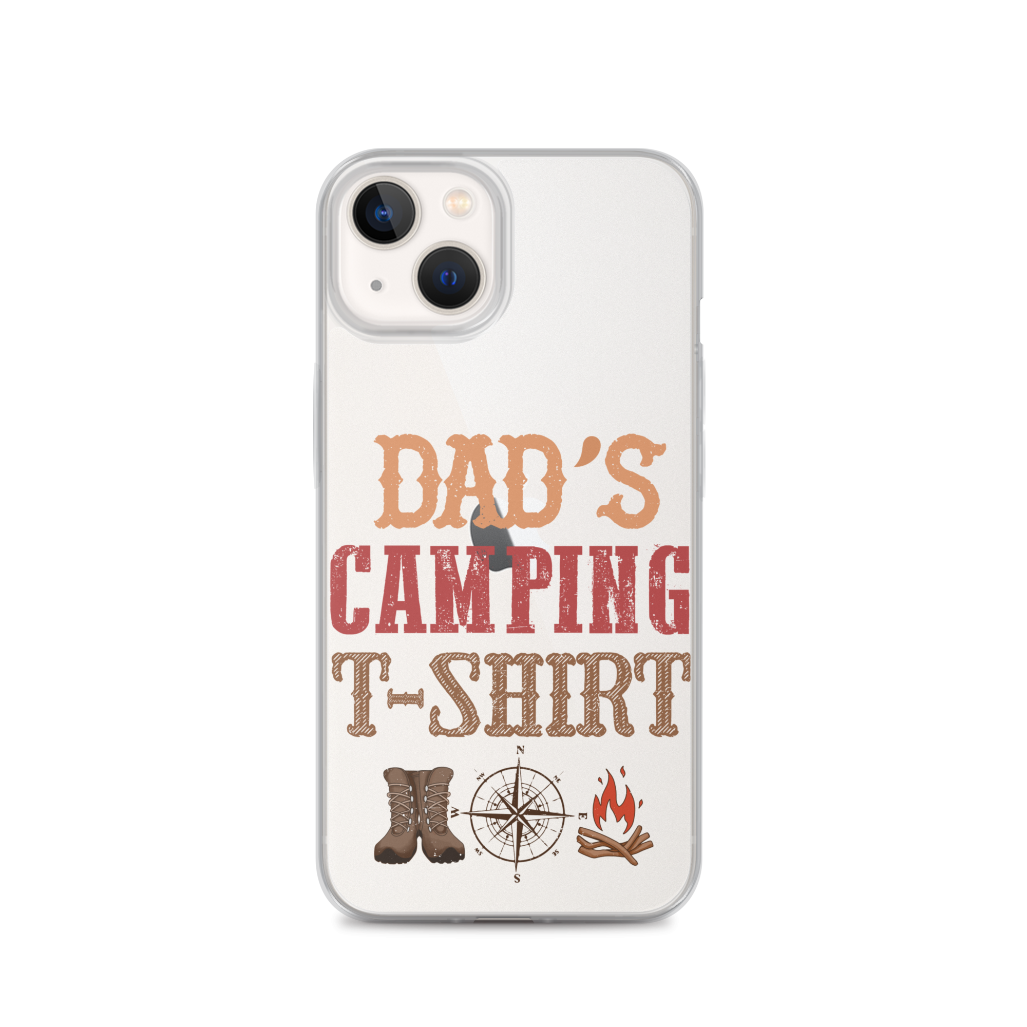 Dad's Camping T-Shirt Clear Case for iPhone®