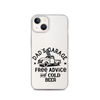 Dad's Garage Free Advice And Cold Beer Clear Case for iPhone®