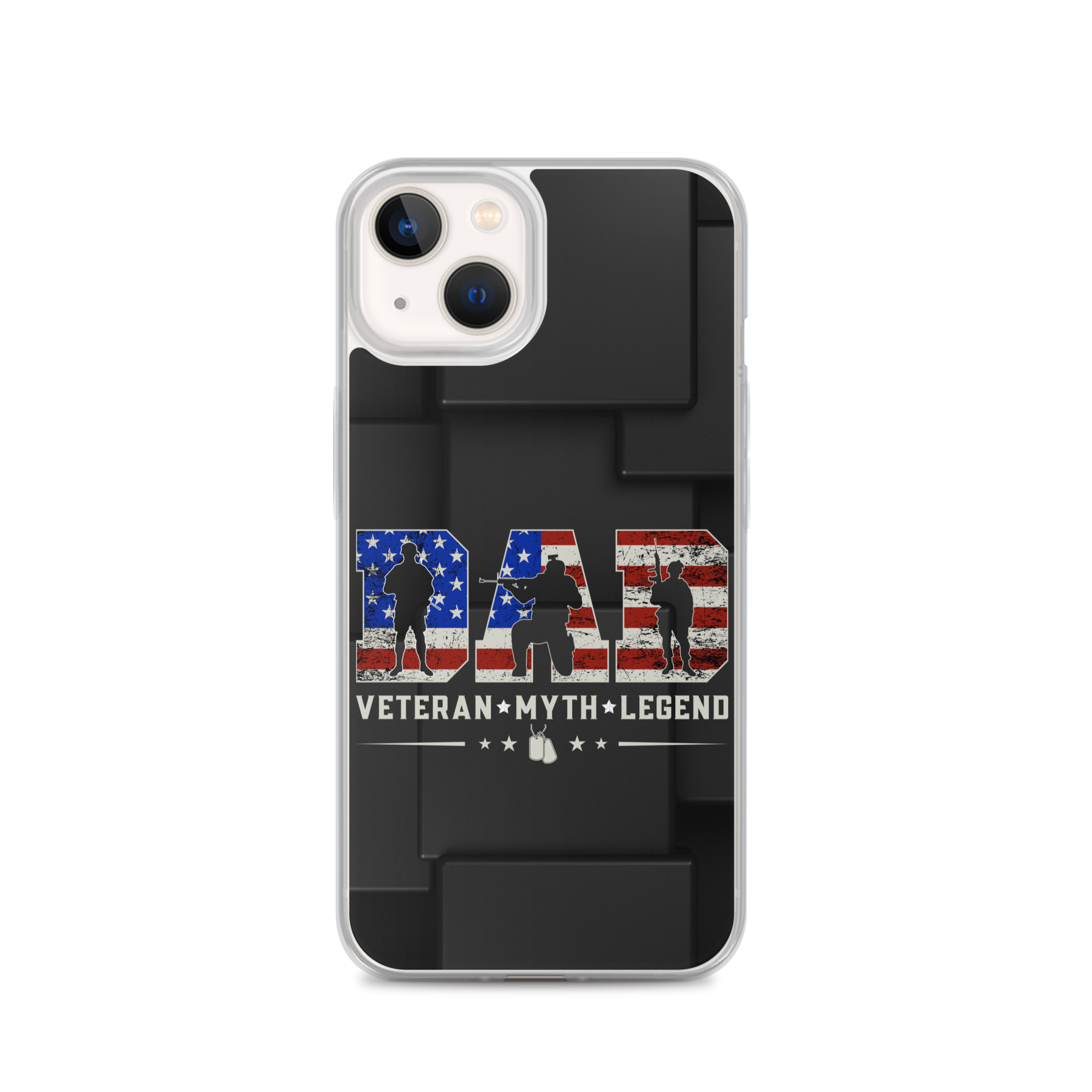 Dad Veteran Myth Legend Clear Case for iPhone®