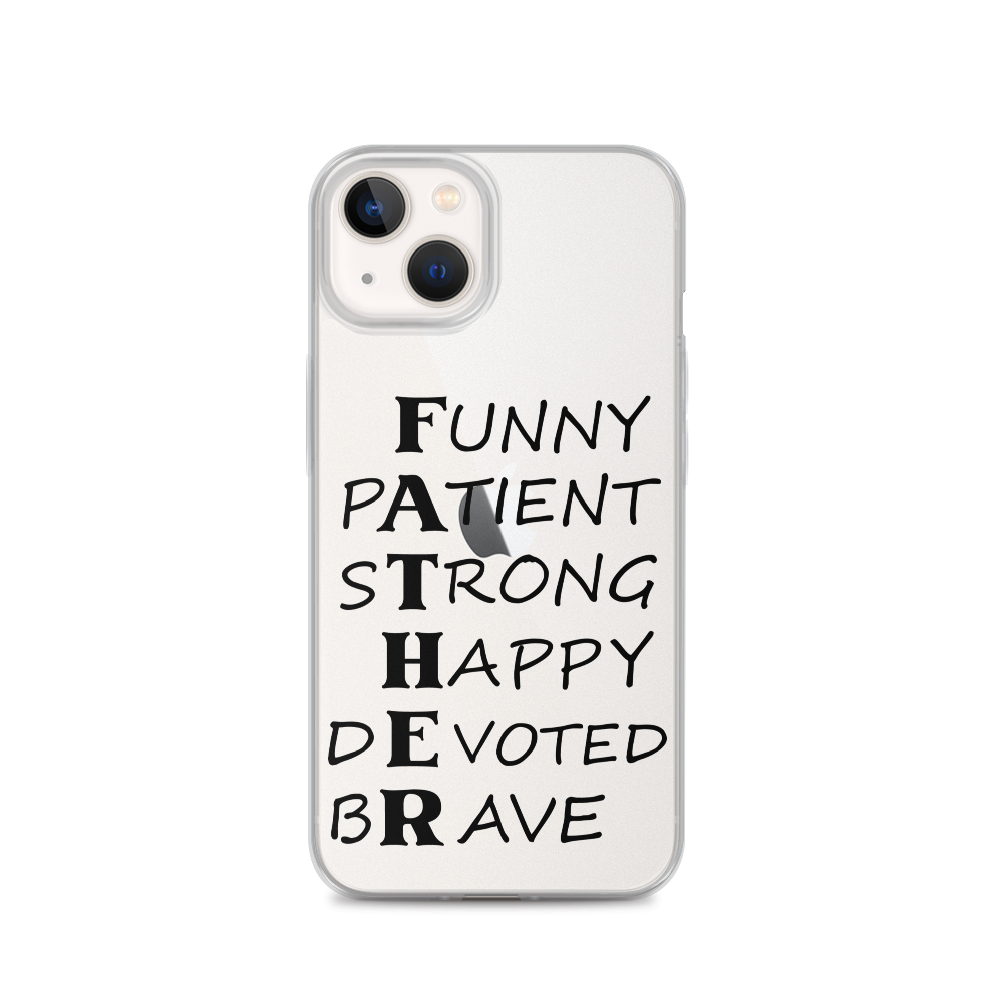 Funny Patient Strong Happy Devoted Brave Clear Case for iPhone®