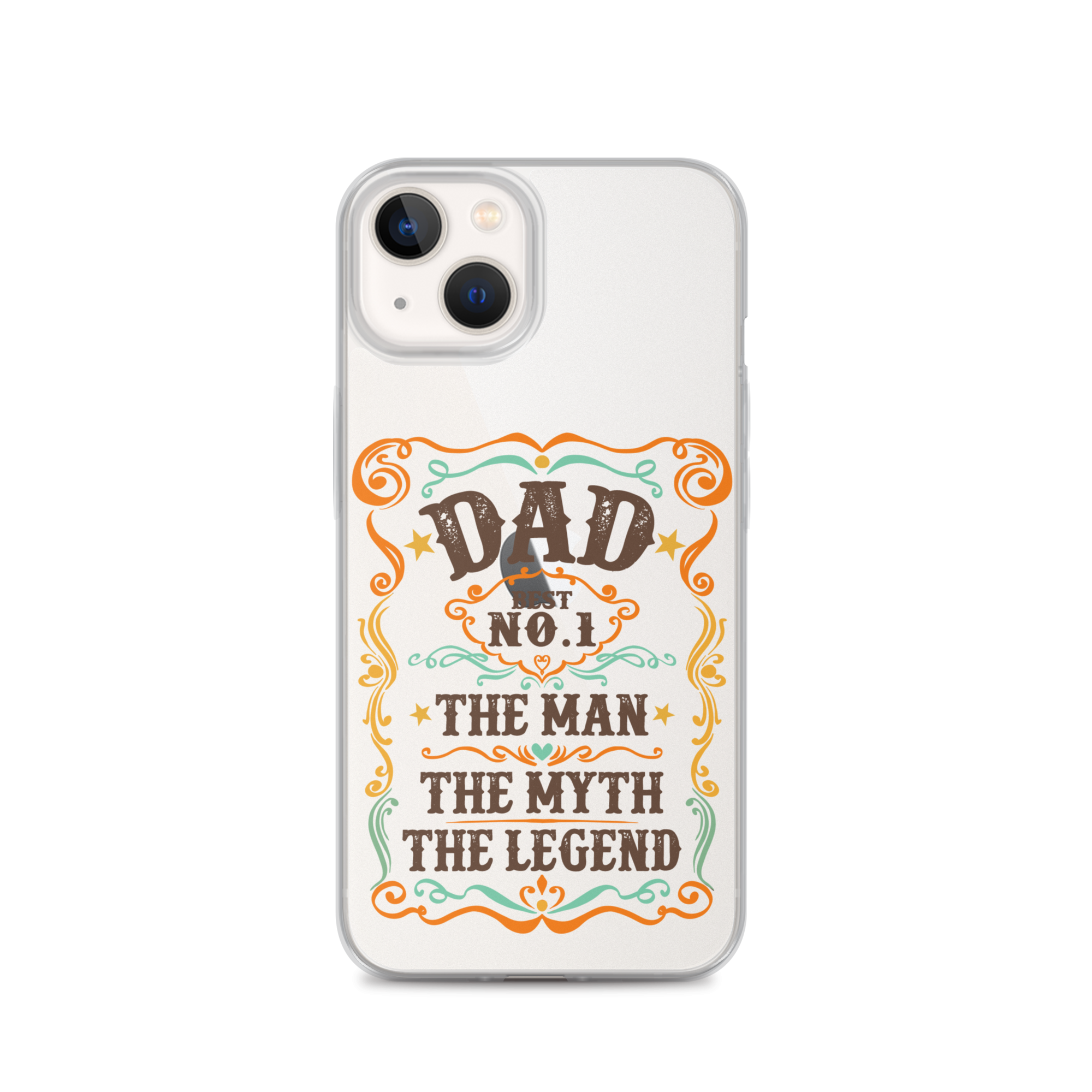 Dad Best Number 1 The Man The Myth The Legend Clear Case for iPhone®