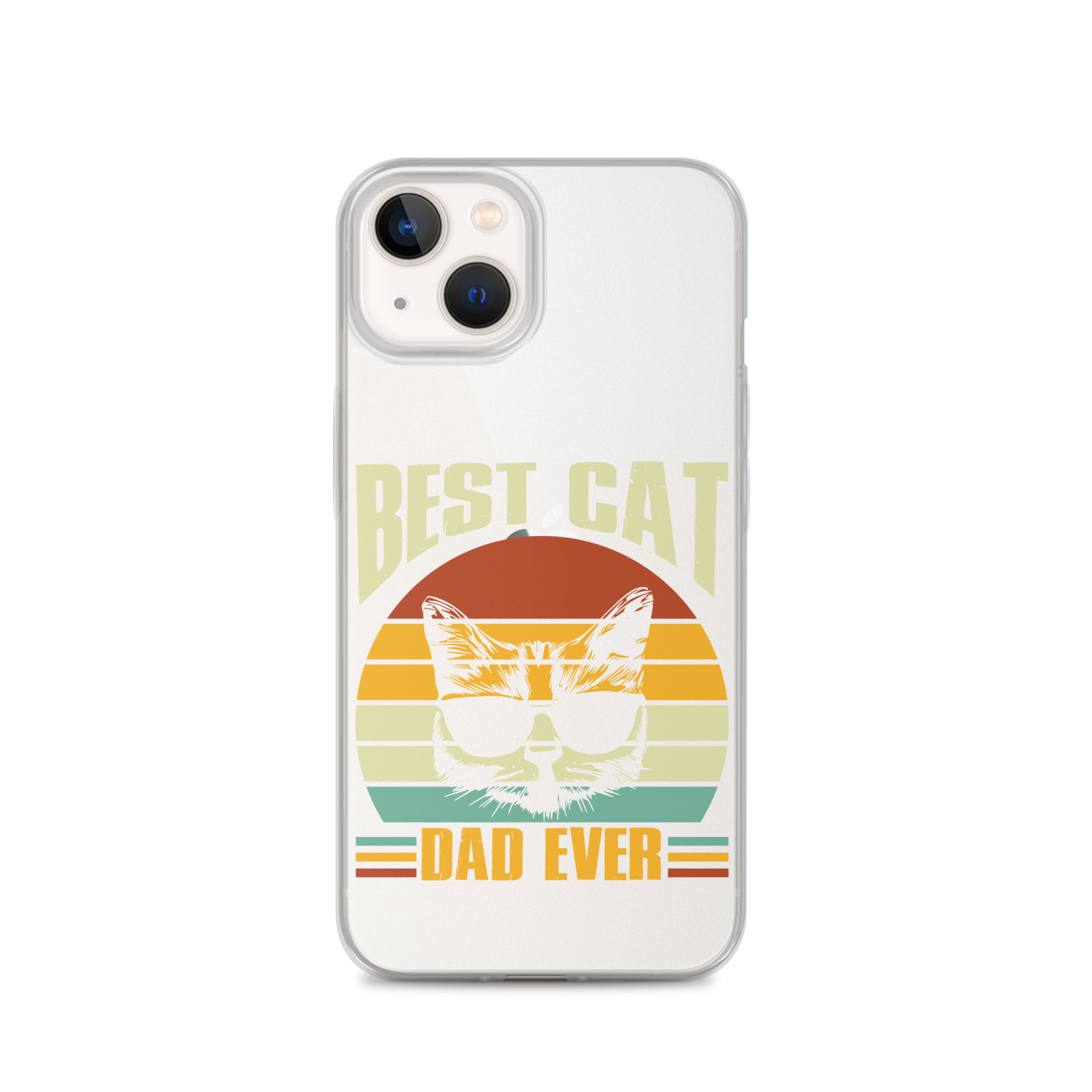 Best Cat Dad Ever Clear Case for iPhone®