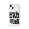 Cheer Dad Th Only Thing I Flip Is My Wallet Clear Case for iPhone®