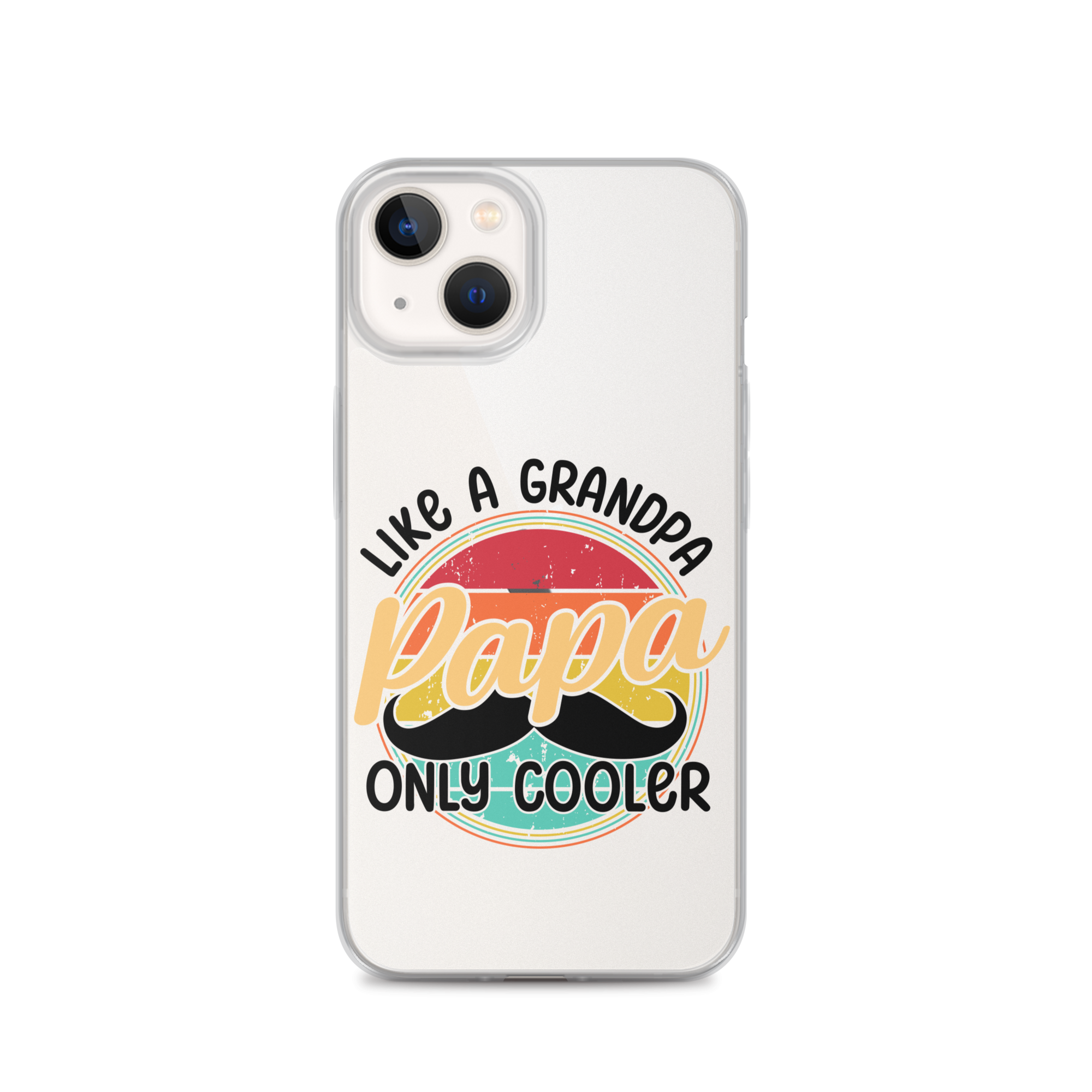 Papa Like A Grandpa Only Cooler Clear Case for iPhone®