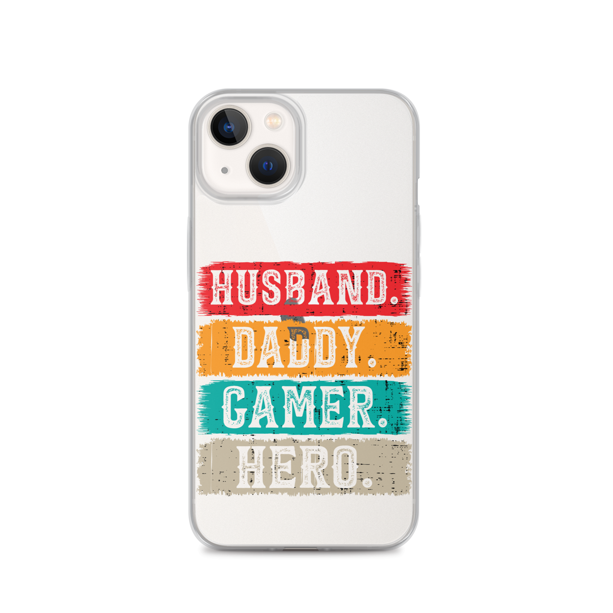 Husband, Daddy, Gamer, Hero Clear Case for iPhone®