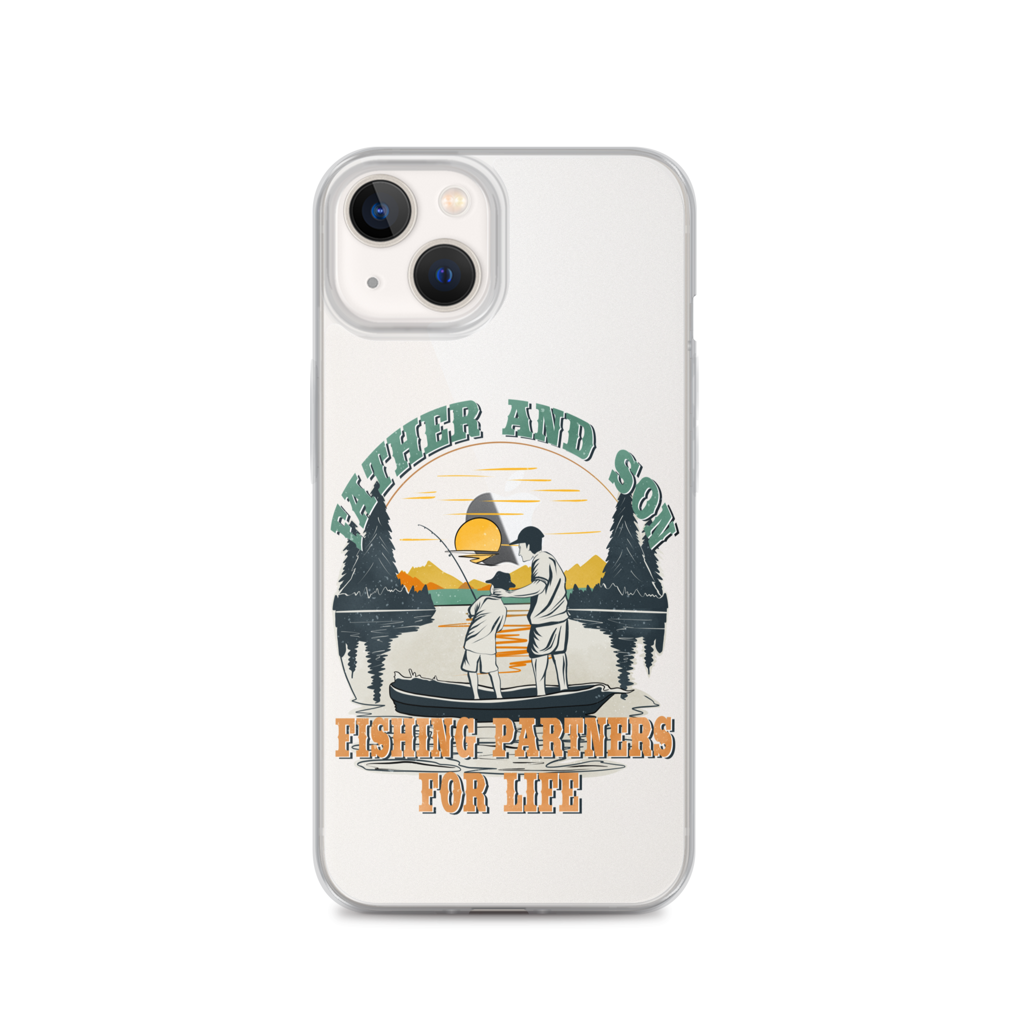 Father And Son Fishing Partners For Life Clear Case for iPhone®