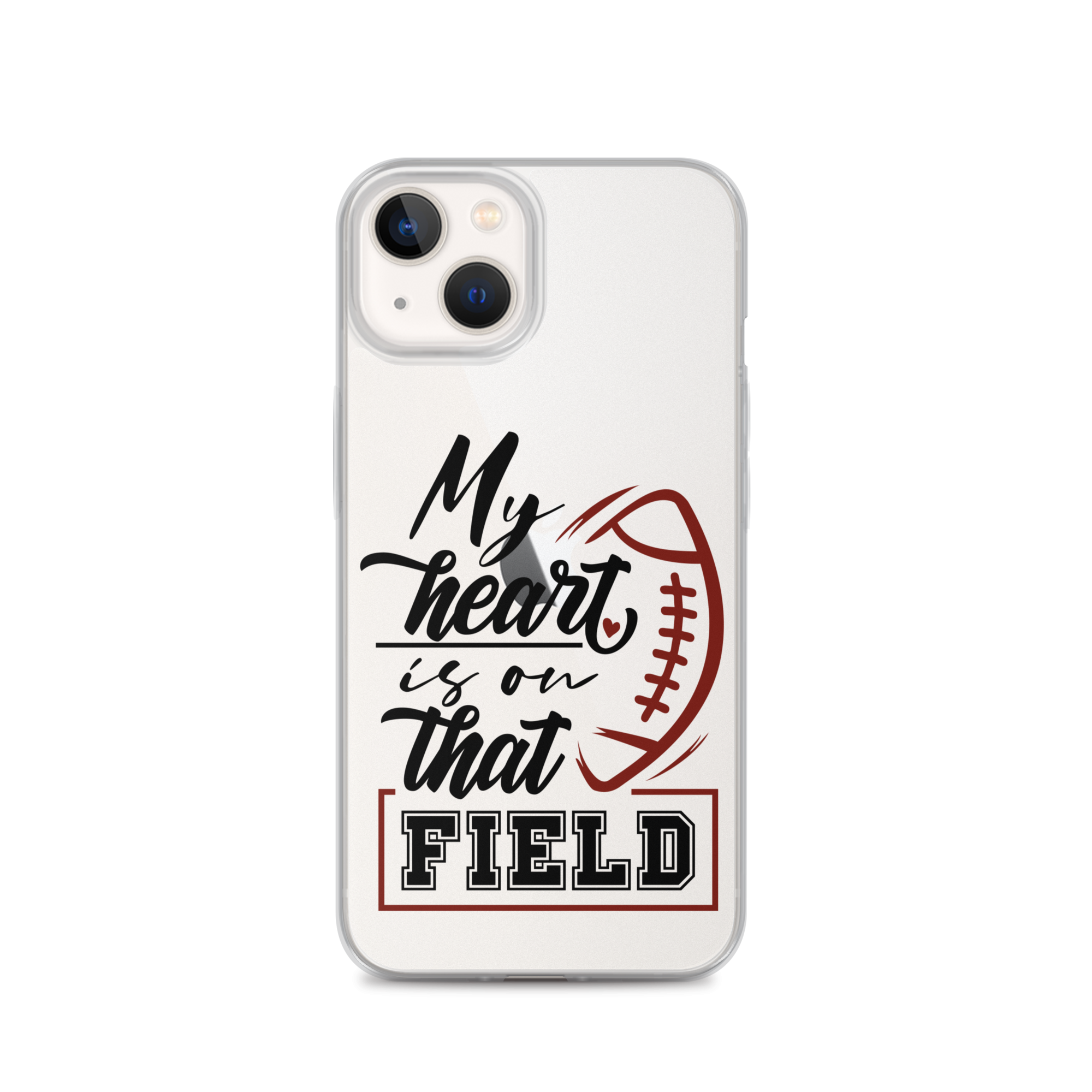 My Heart Is On That Field Clear Case for iPhone®