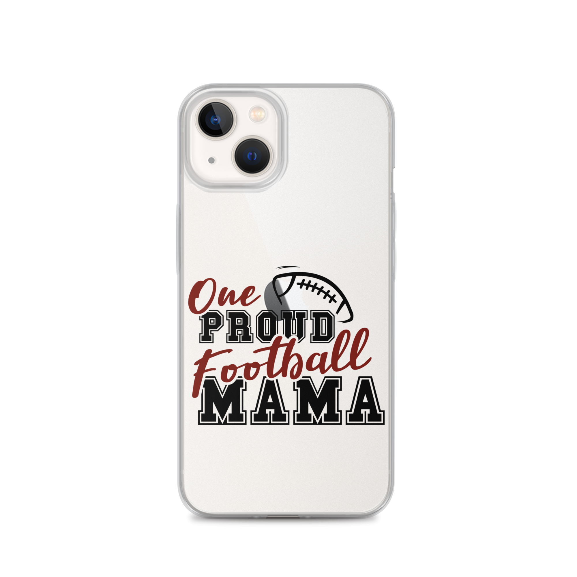 One Proud Football Mom Clear Case for iPhone®