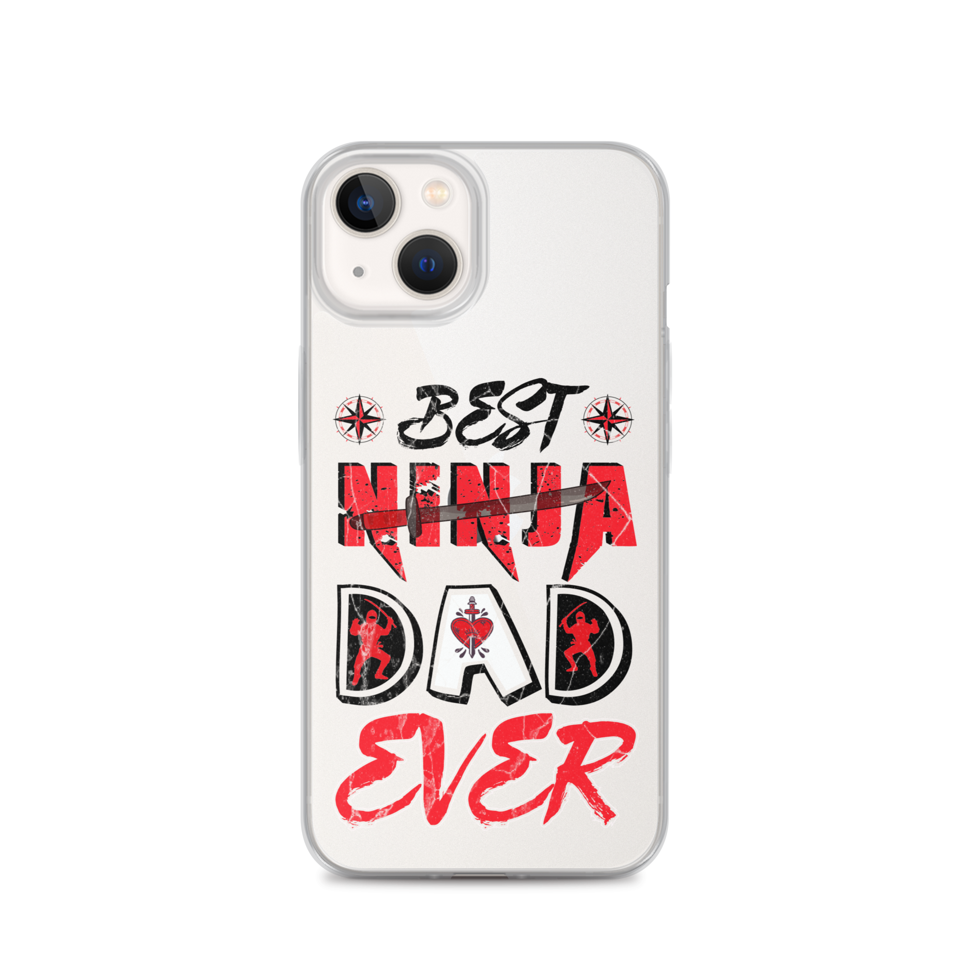 Best Ninja Dad Ever Clear Case for iPhone®